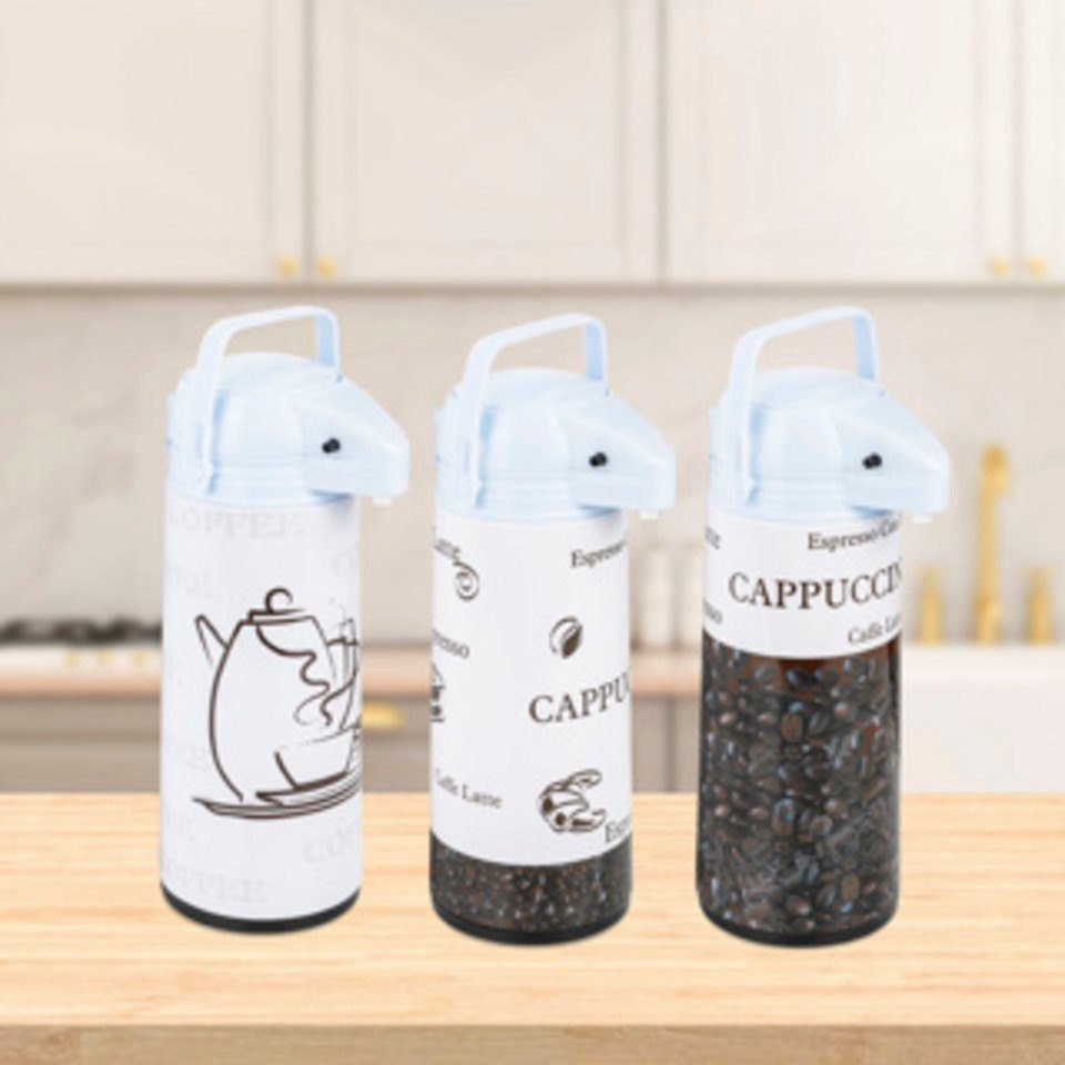 Haushalt International Isolierkanne Airpot 1,9 Liter mit Glaszylinder innen, (1-St)