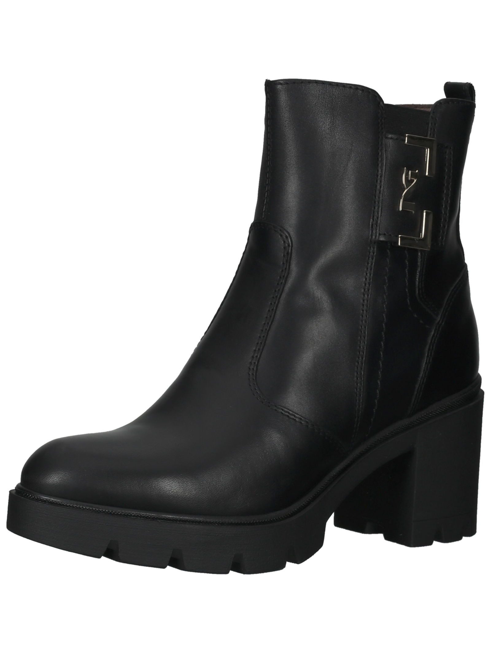 Stiefelette Leder/Textil Stiefelette