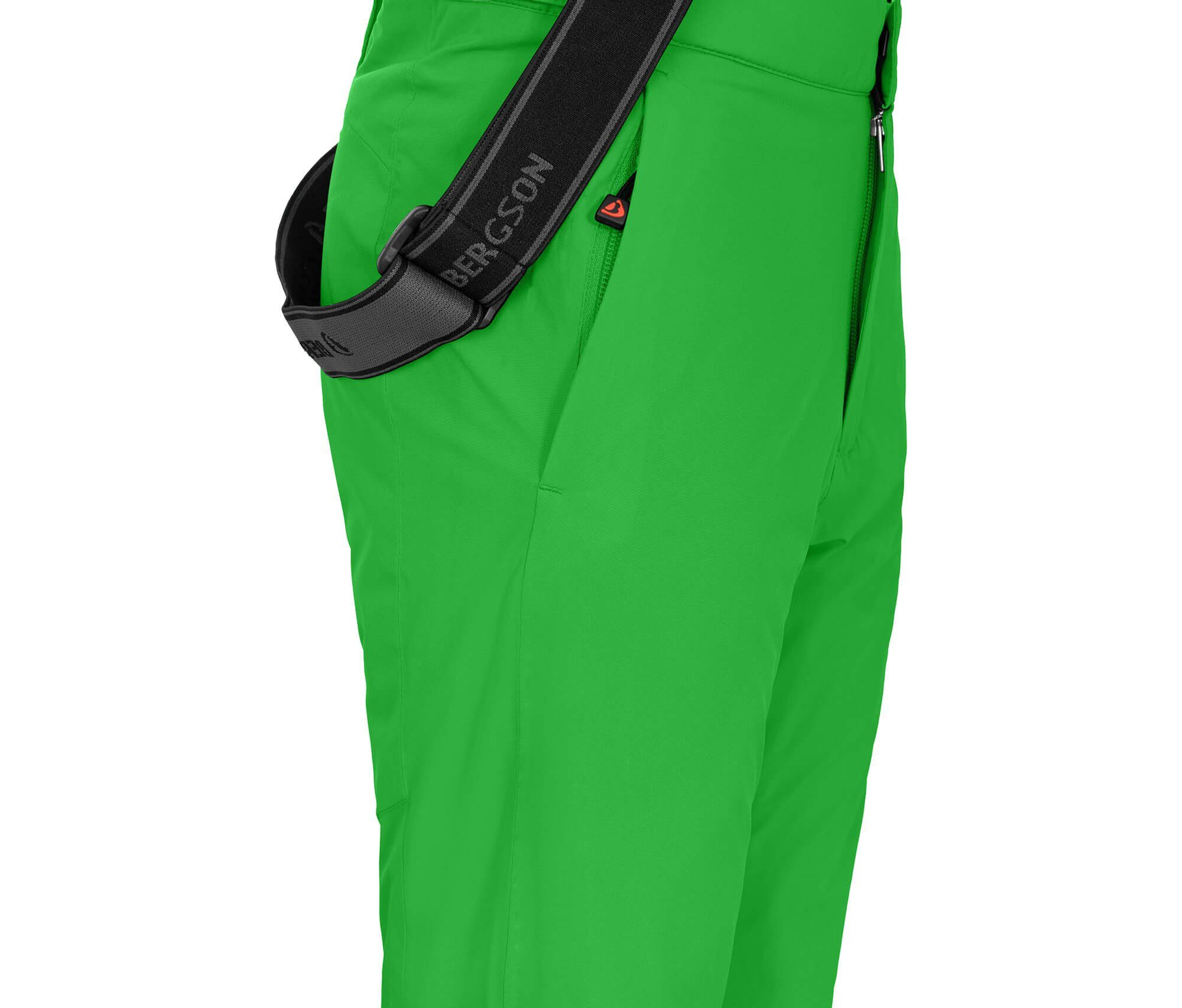 Bergson Skihose PELLY MAXI Kinder Skihose, wattiert, 20000 mm Wassersäule, Normalgrößen, grün