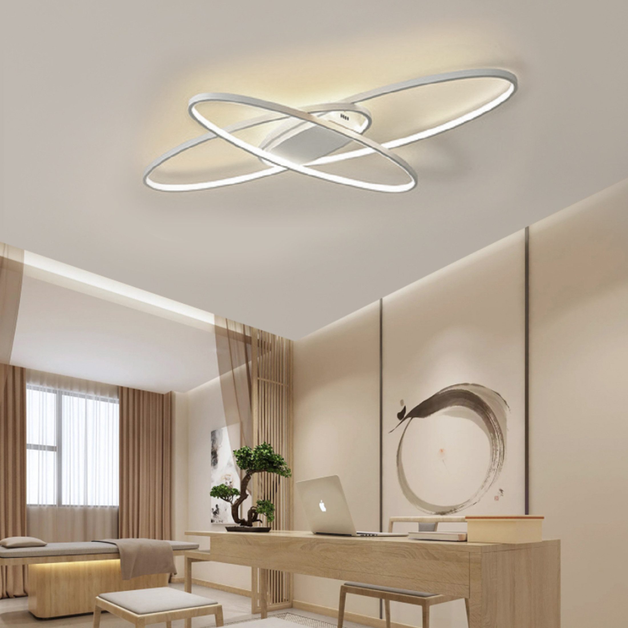 YINDN Deckenleuchte 85*62cm LED Deckenleuchten, Stufenlos günstig online kaufen