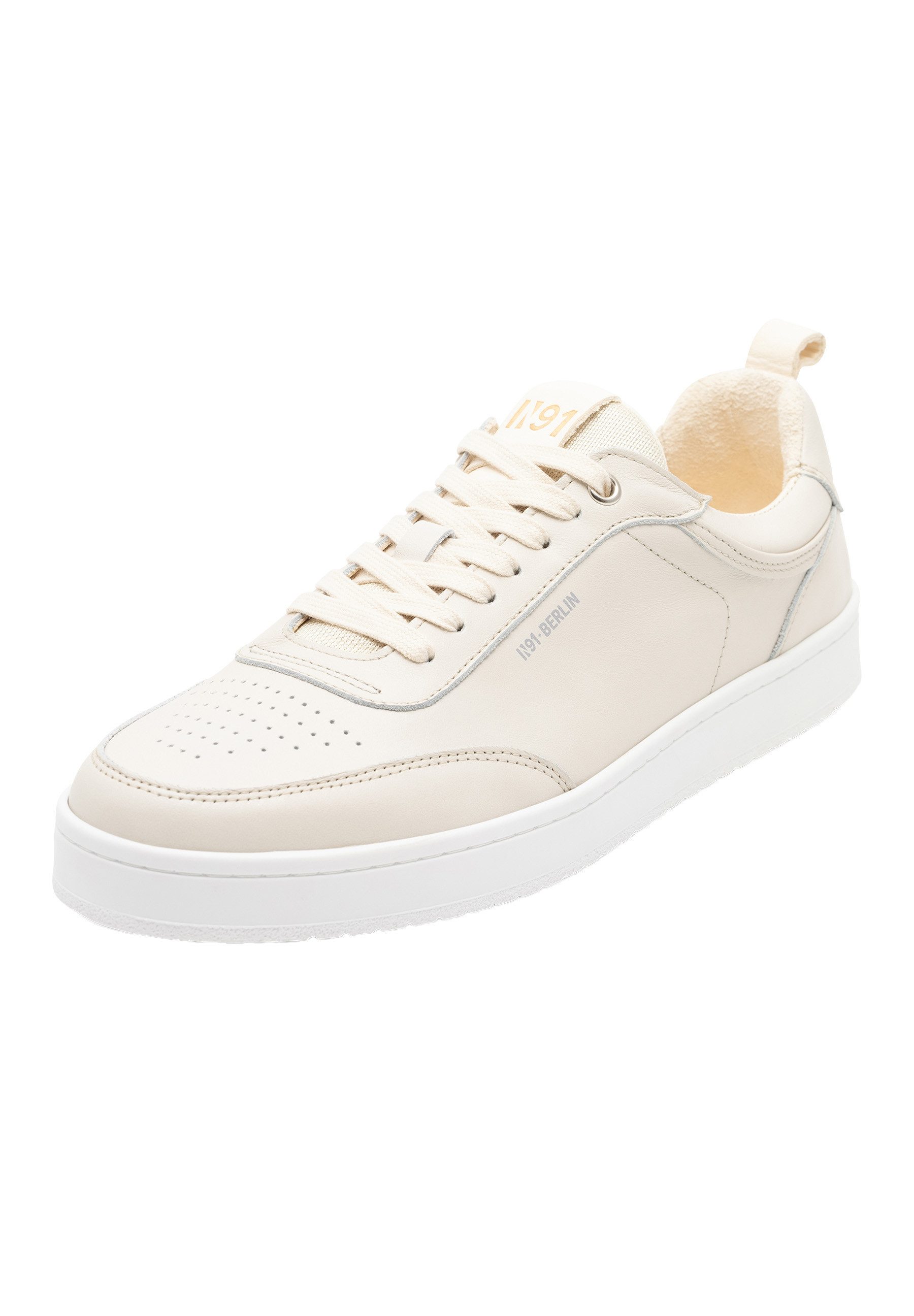 N91 Court M AB Herrensneaker Sneaker Turnschuh Leder handgefertigt, sportlicher Freizeitschuh Herren