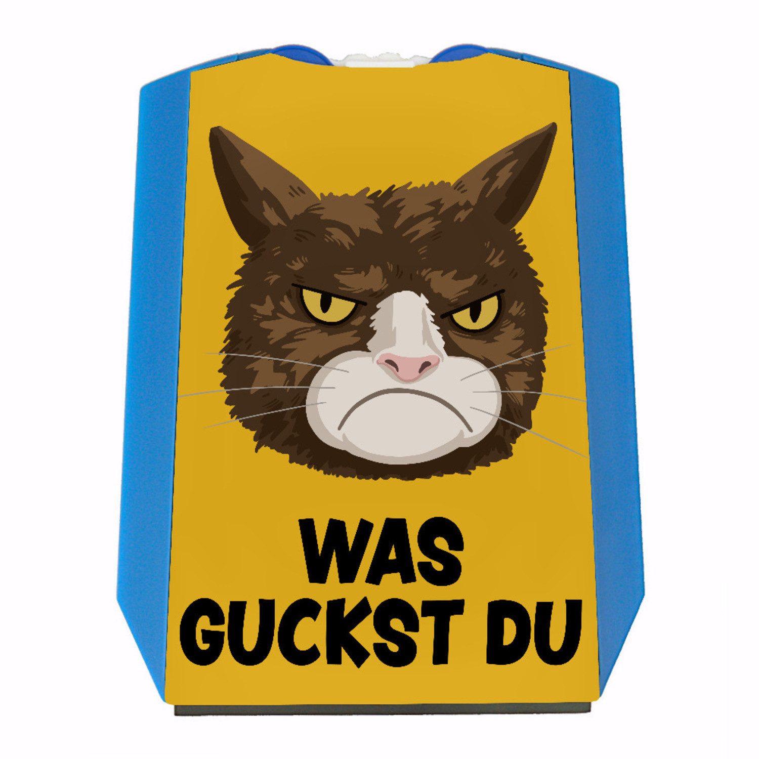 Parkscheibe Was guckst du Parkscheibe mit grimmiger Katze