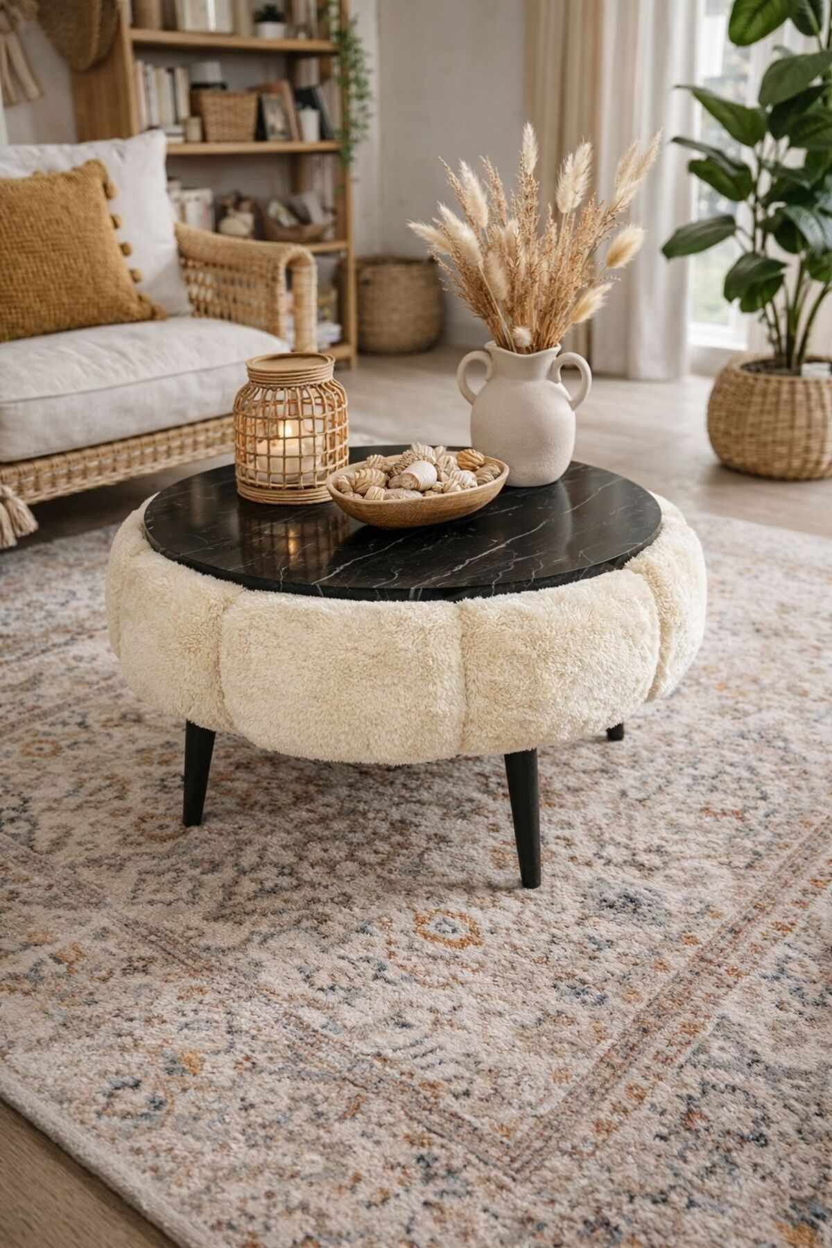 Skye Decor Couchtisch Papatya Couchtisch 60 (1-St), Runde Tischplatte