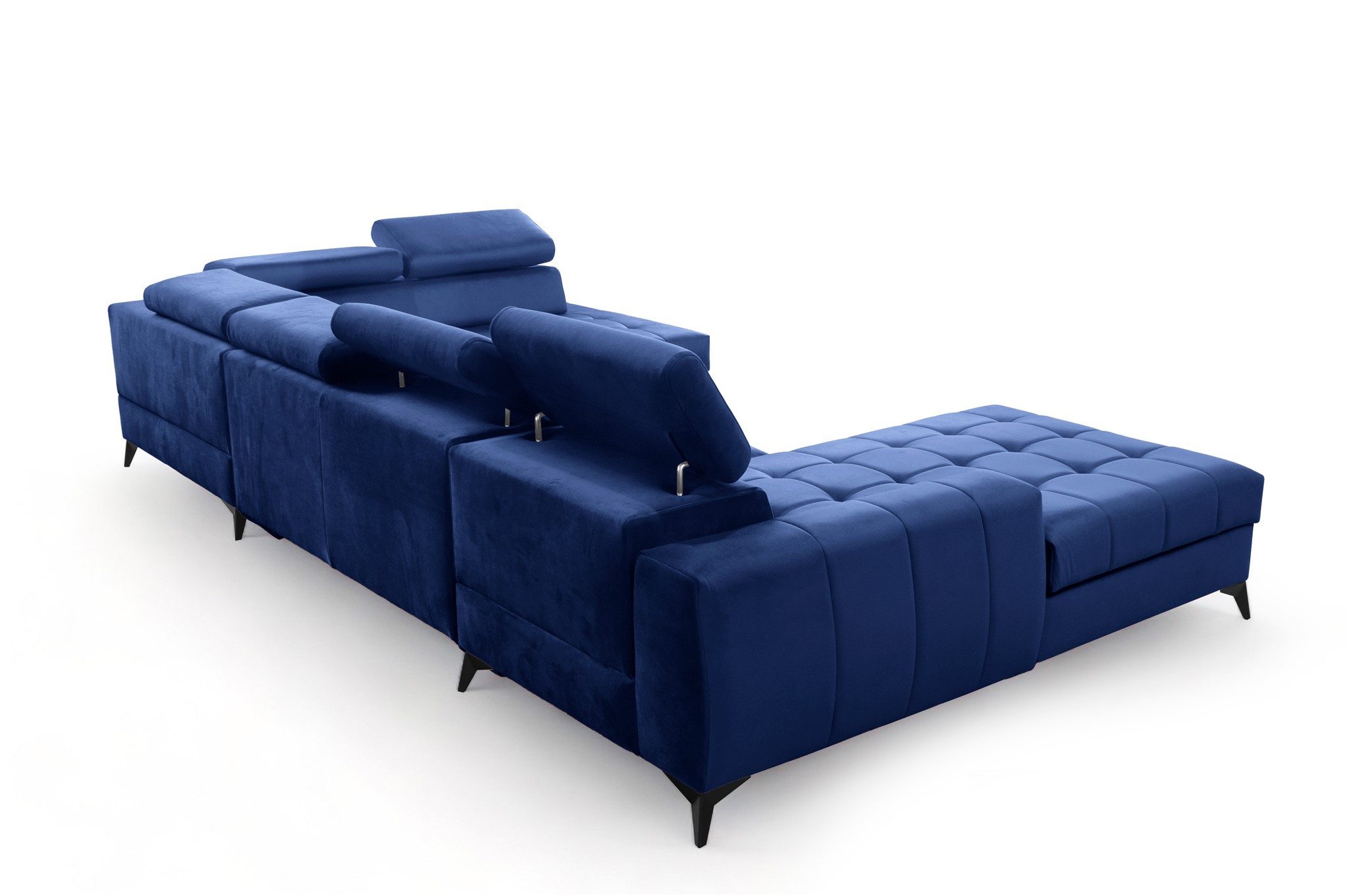 Fun Möbel Wohnlandschaft Schlafsofa AGNESA Stoff Salvador Ottomane Rechts oder Links, Rundumbezug, inkl. 2 Bettkästen