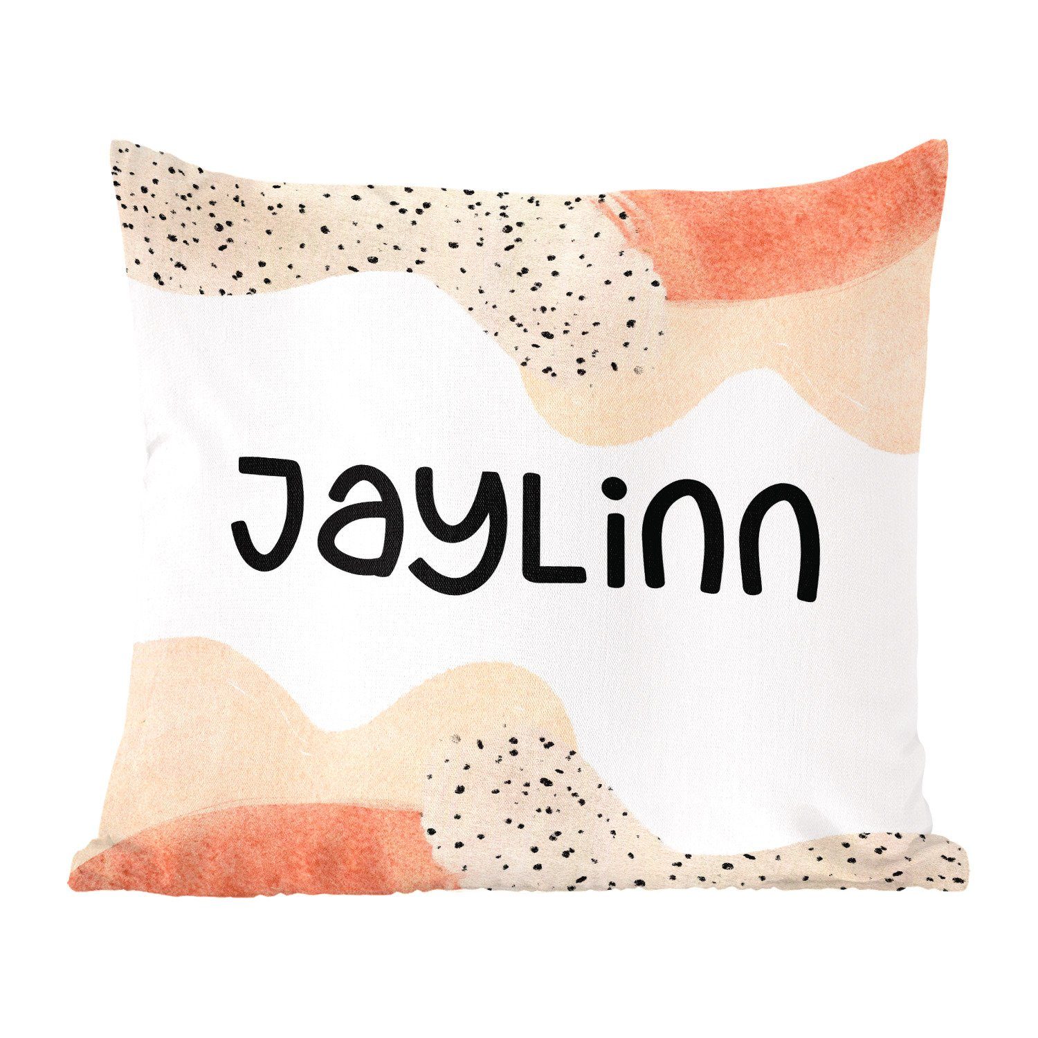 MuchoWow Dekokissen Jaylinn - Pastell - Mädchen, Zierkissen mit Füllung für Wohzimmer, Schlafzimmer, Deko, Sofakissen