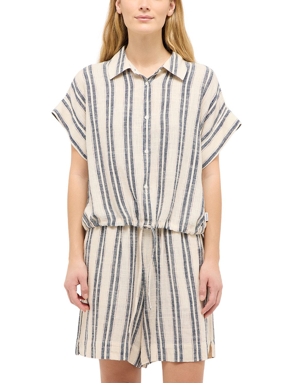MUSTANG Kurzarmbluse Damen Style Muce Short Sleeve
