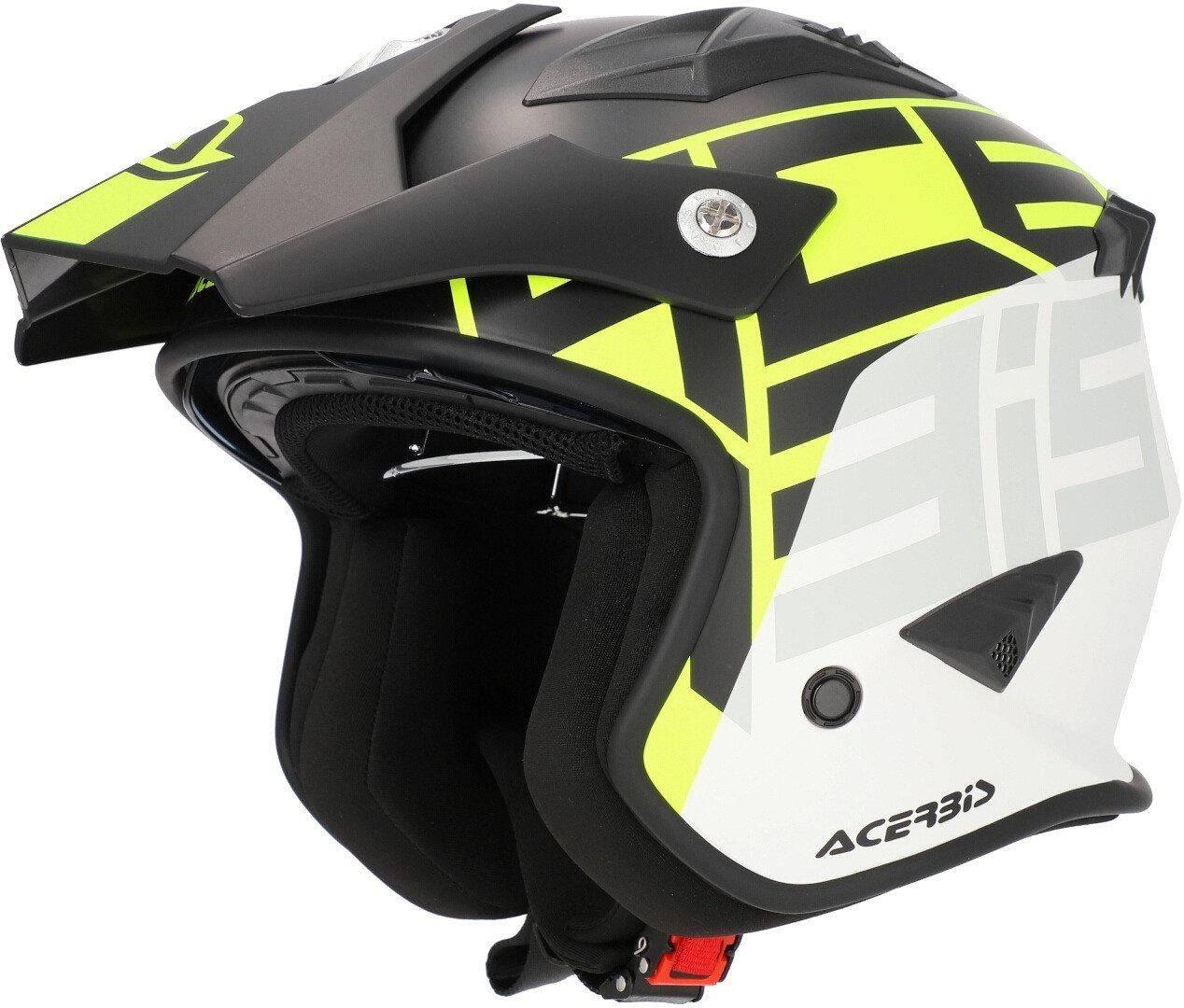 Acerbis Motorradhelm Jet Aria Graphic Jethelm, integriertes Sonnenvisier