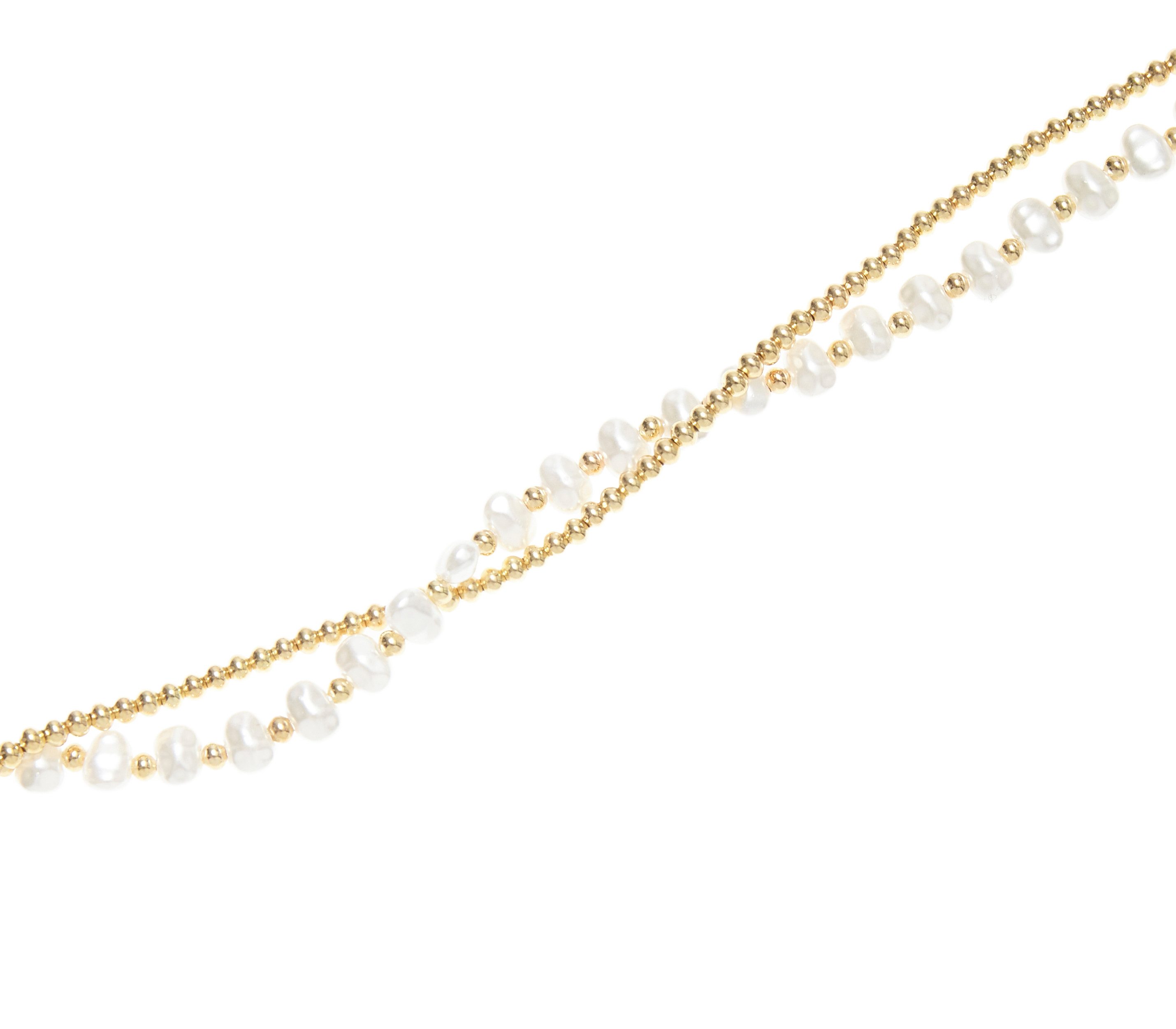 LASCANA Fußkette, mit Süßwasserperlen-Imitaten, Fußkettchen-Armband, Fußket günstig online kaufen