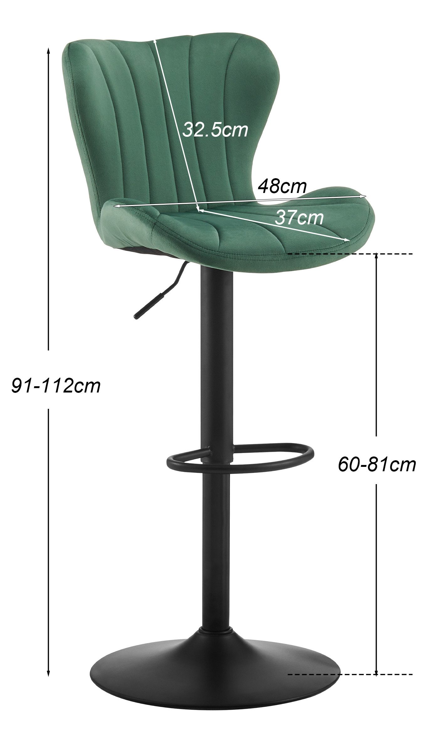 Ofcasa Barhocker Höhenverstellbarer Hocker (2er Set), günstig online kaufen