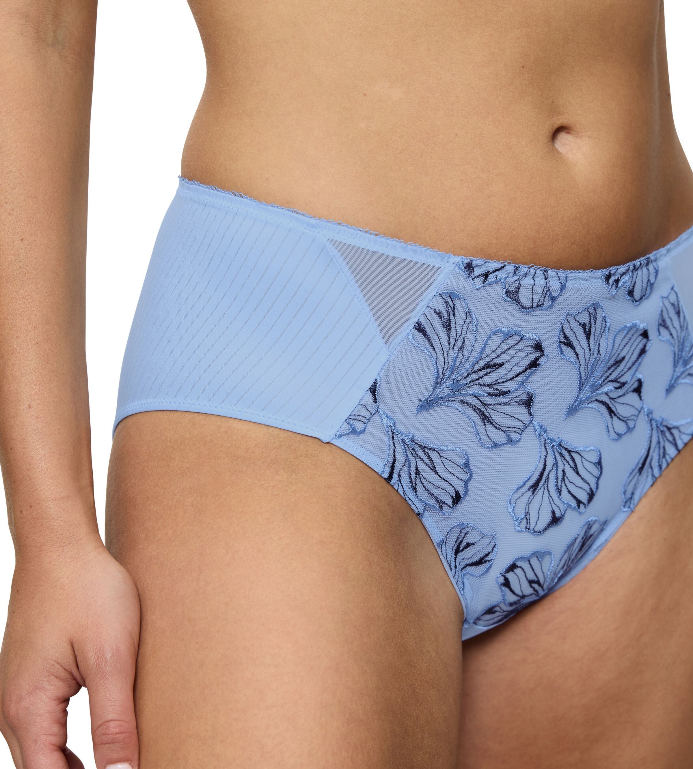 Triumph Maxislip Wild Iris Florale mehrfarbige Stickerei, hochgeschnitten, leicht formend – Bild 3 von 5