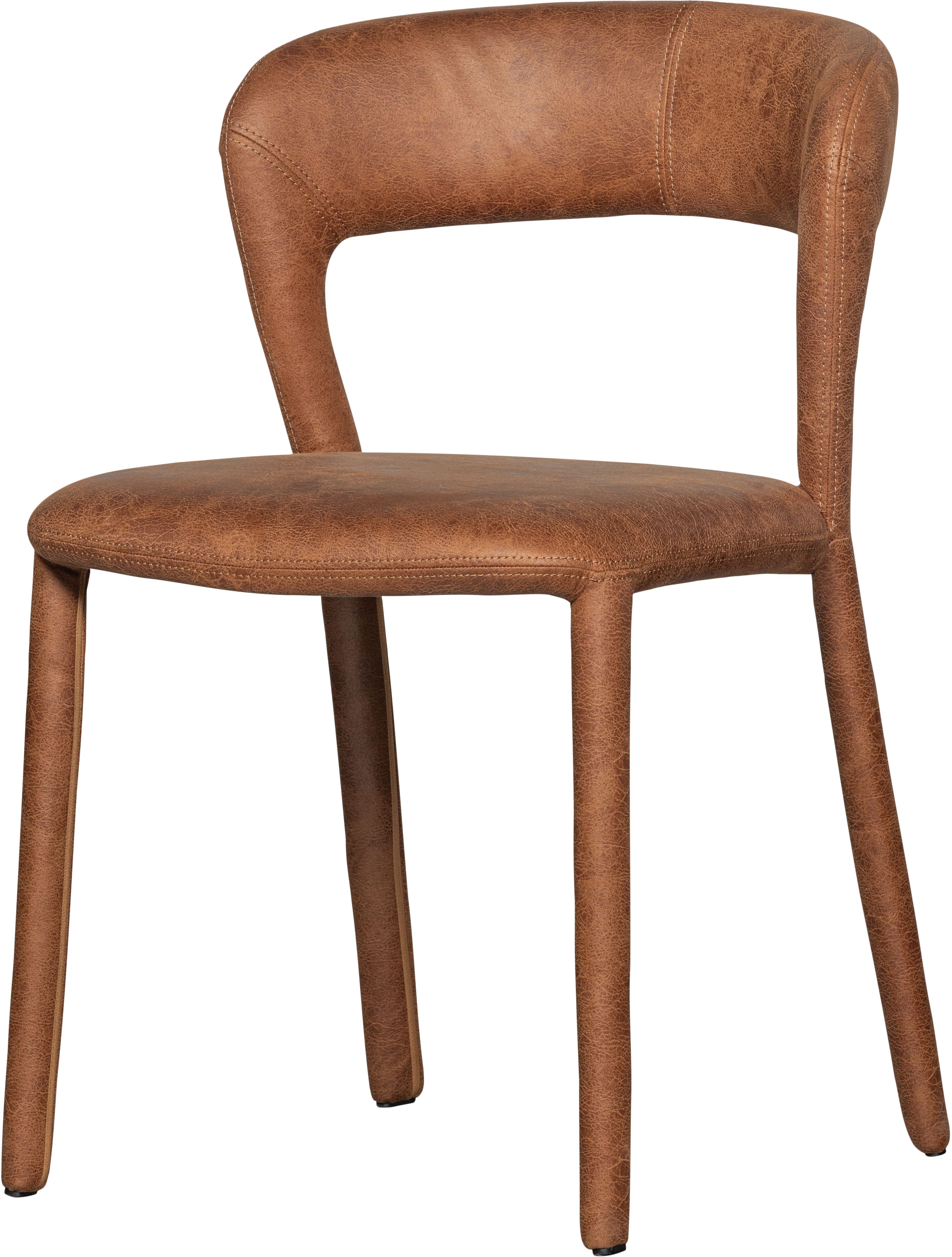 WOOOD Esszimmerstuhl Noble mit Bezug und vollgepolstertem Gestell B 51 x T 56 x H 76 cm (Set, 2 St), (Set, 2 St)Tragkraft 120 kg, Sehr hohe Verschleißfestigkeit Kunstleder