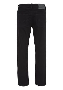 OKLAHOMA PREMIUM DENIM Straight-Jeans aus schwarzem Denim (1-tlg)