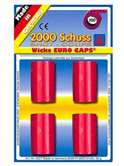 Schrödel Spielzeugmunition Wicke EURO CAPS 100-Schuss Bänder (2000 Schuss)