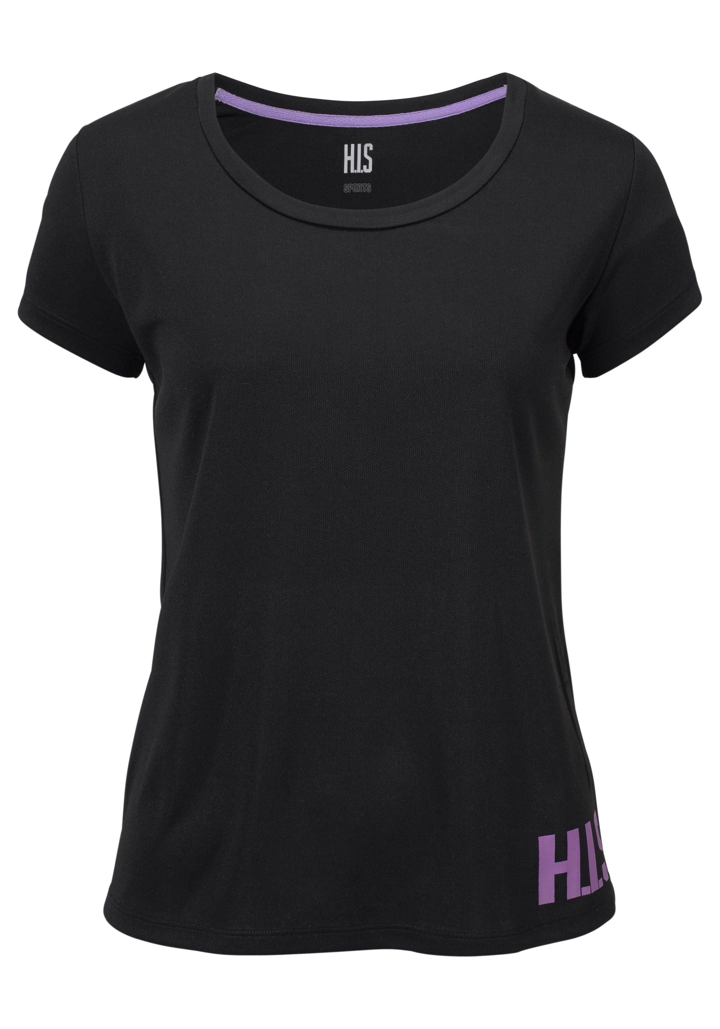 H.I.S Funktionsshirt (Spar-Set, 2er-Pack) figurbetonter Schnitt, sportlicher Look, mit trendigem Logodruck