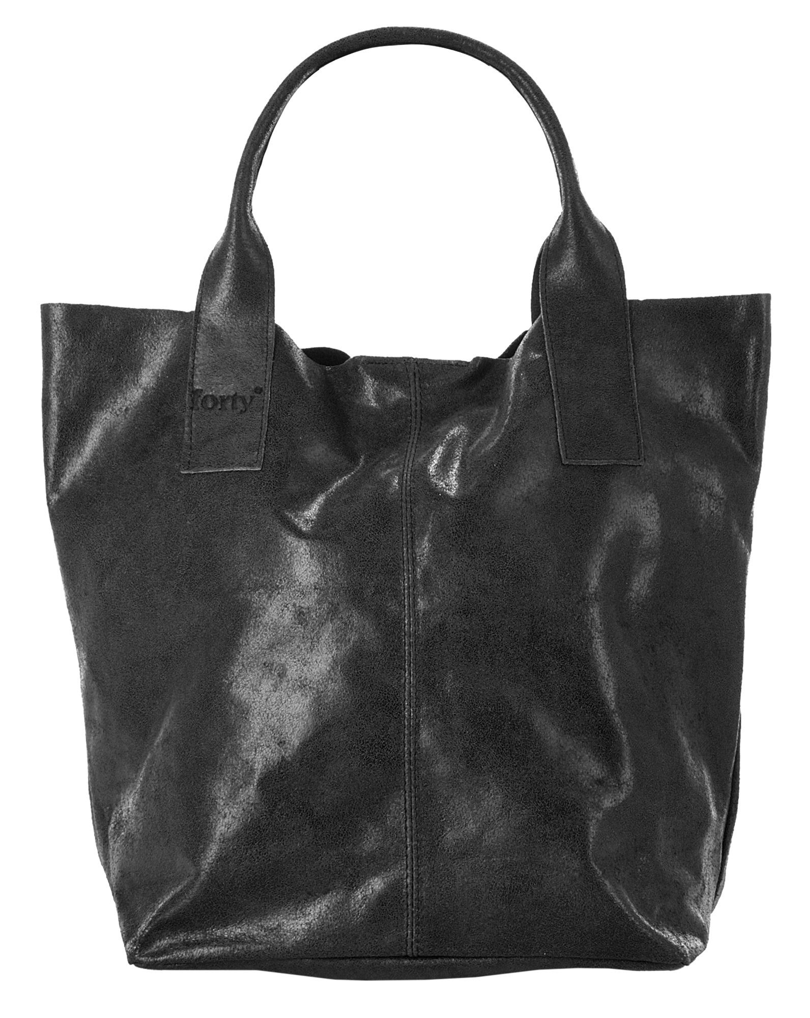 forty° Shopper, echt Leder, Made in Italy