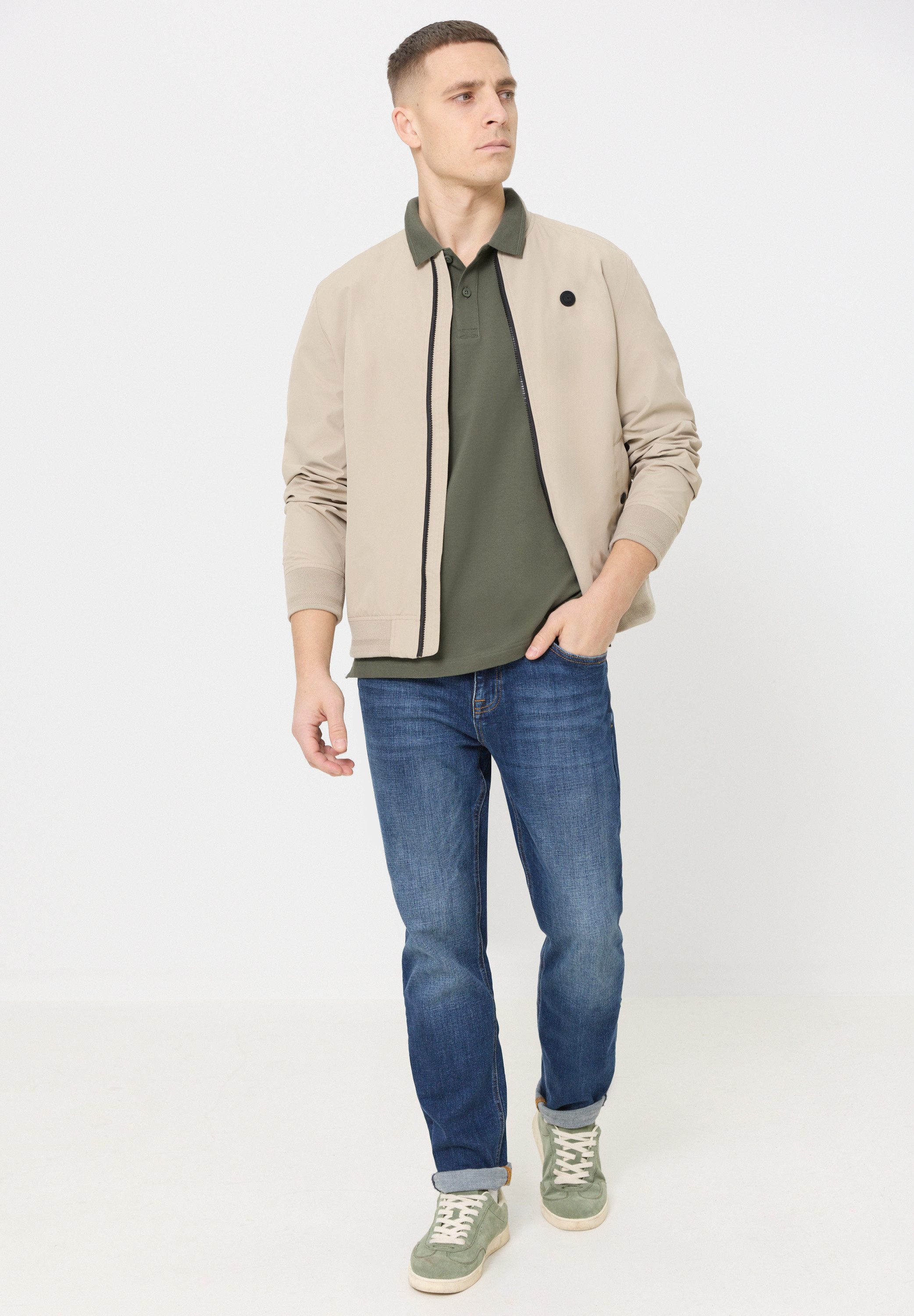 STREET ONE MEN Poloshirt aus Baumwolle mit Stretchante – Bild 3 von 5