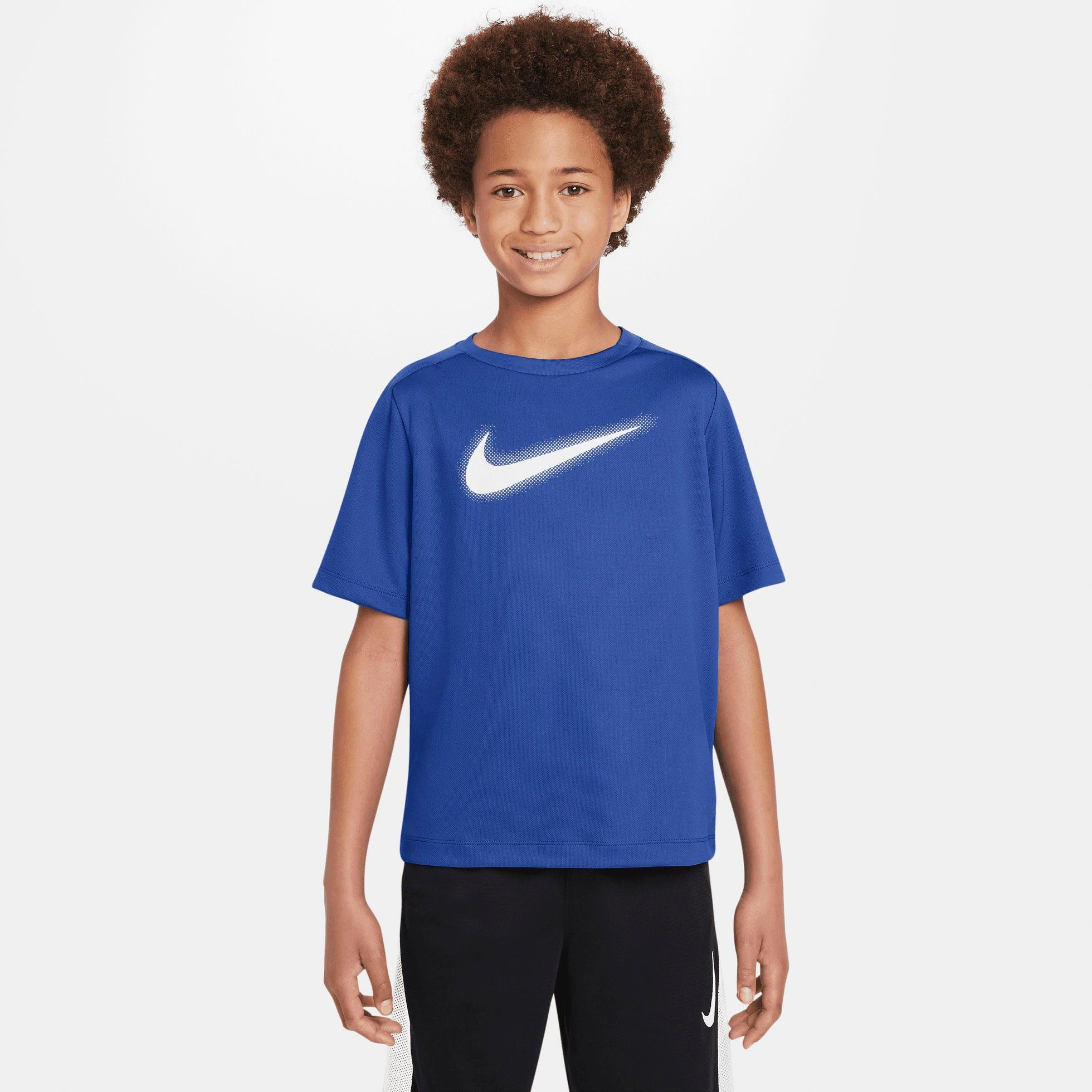 TRAINING KIDS' MULTI+ ROYAL/WHITE Nike DRI-FIT GRAPHIC Trainingsshirt BIG TOP (BOYS) GAME