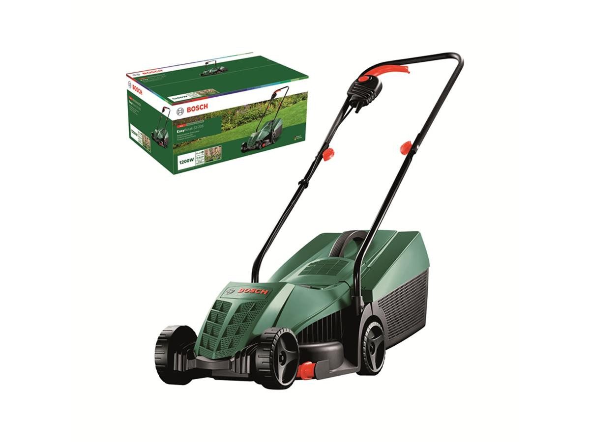 BOSCH Elektrorasenmäher EasyRotak 32-220, 32 cm Schnittbreite, für kleine und mittelgroße Rasenflächen, inkl. 2 Messer