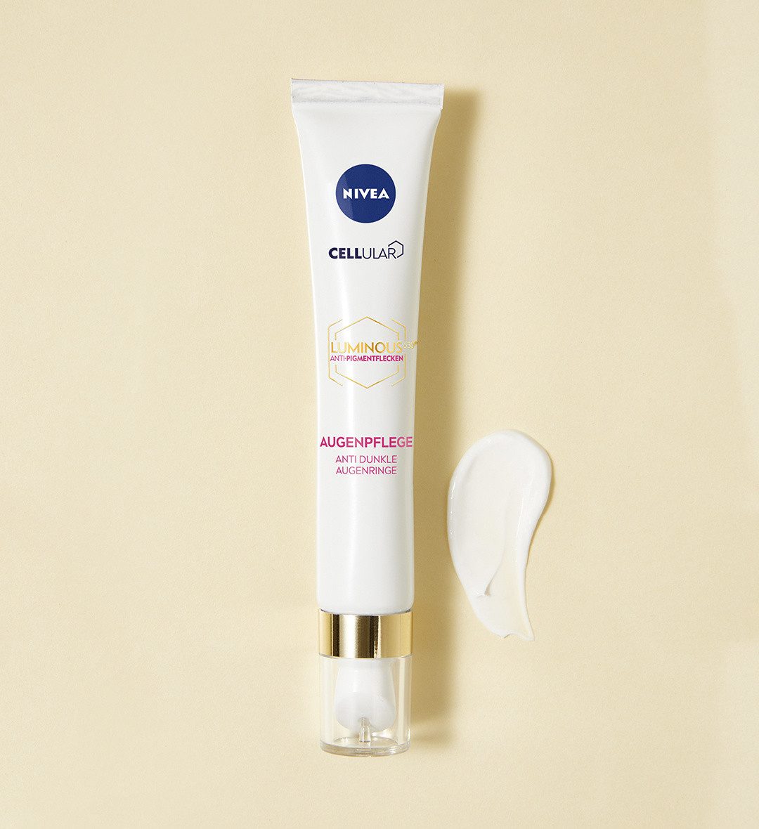 Nivea Augencreme Cellular Luminous630® Anti-Pigmentflecken Augenpflege Augencreme 15ml, 1-tlg., LUMINOUS630® gleicht Pigmentunregelmäßigkeiten aus