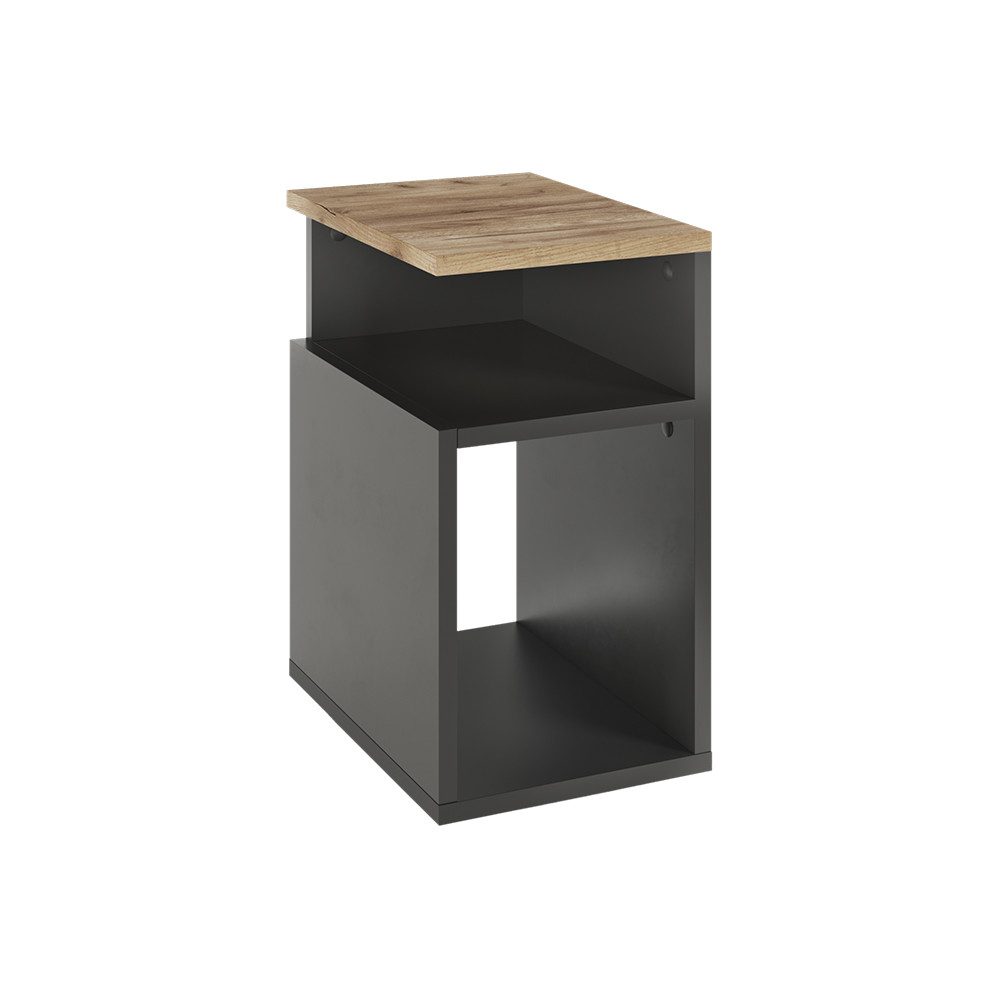 Vicco Nachtschrank Elios, Anthrazit/Goldkraft Eiche, 25 x 65.3 cm
