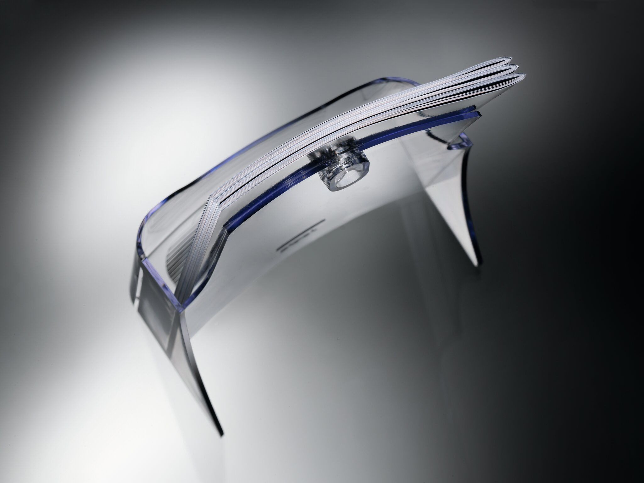 Sigel Ablageregal SIGEL LH111 Tisch-Prospekthalter - A4 - 1 Visitenkartenfach - glasklar