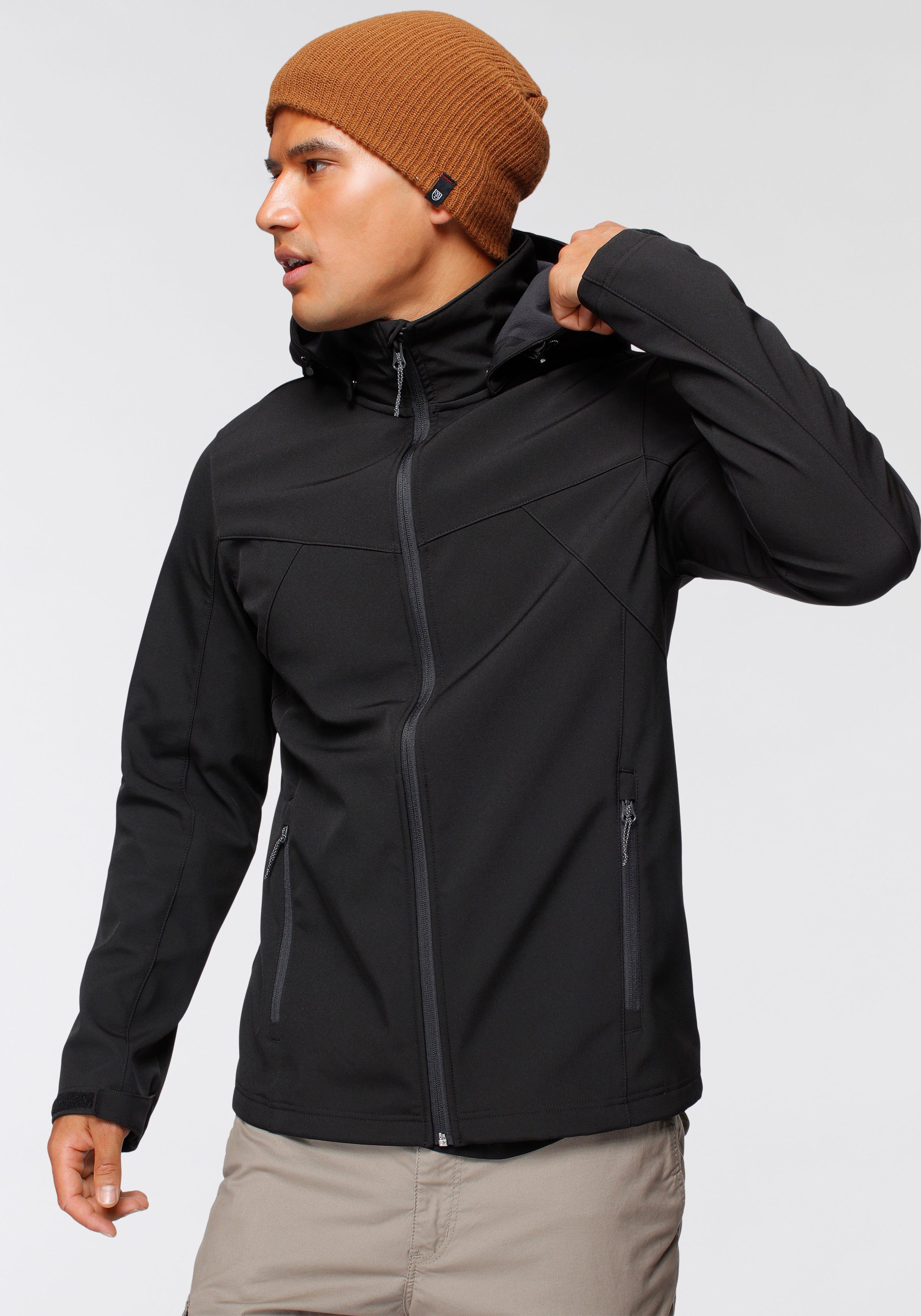 Icepeak Softshelljacke ICEPEAK BRIMFIELD mit abnehmbarer Kapuze, winddicht, günstig online kaufen