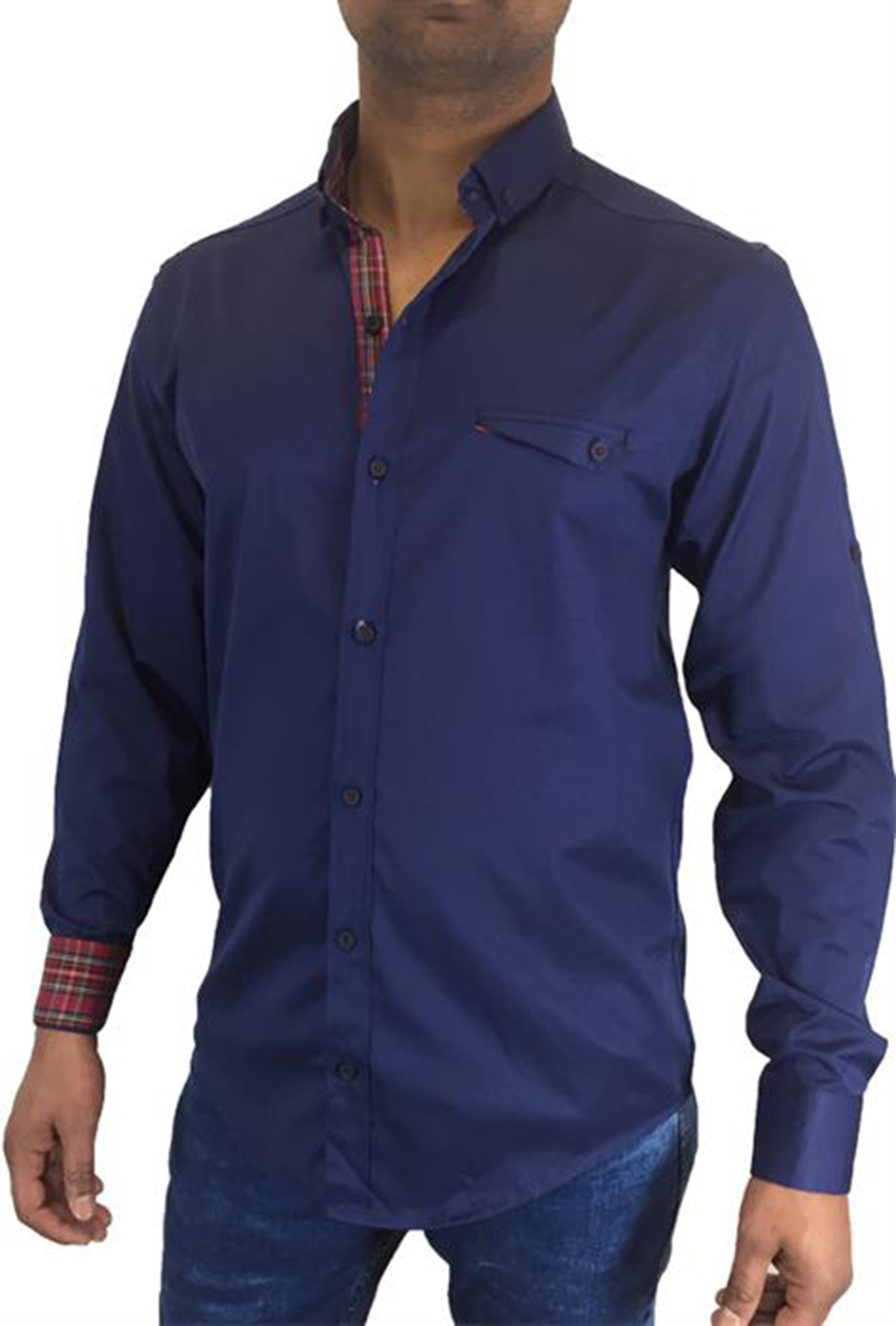 Megaman Jeans Langarmhemd Premium Herren Hemd günstig online kaufen