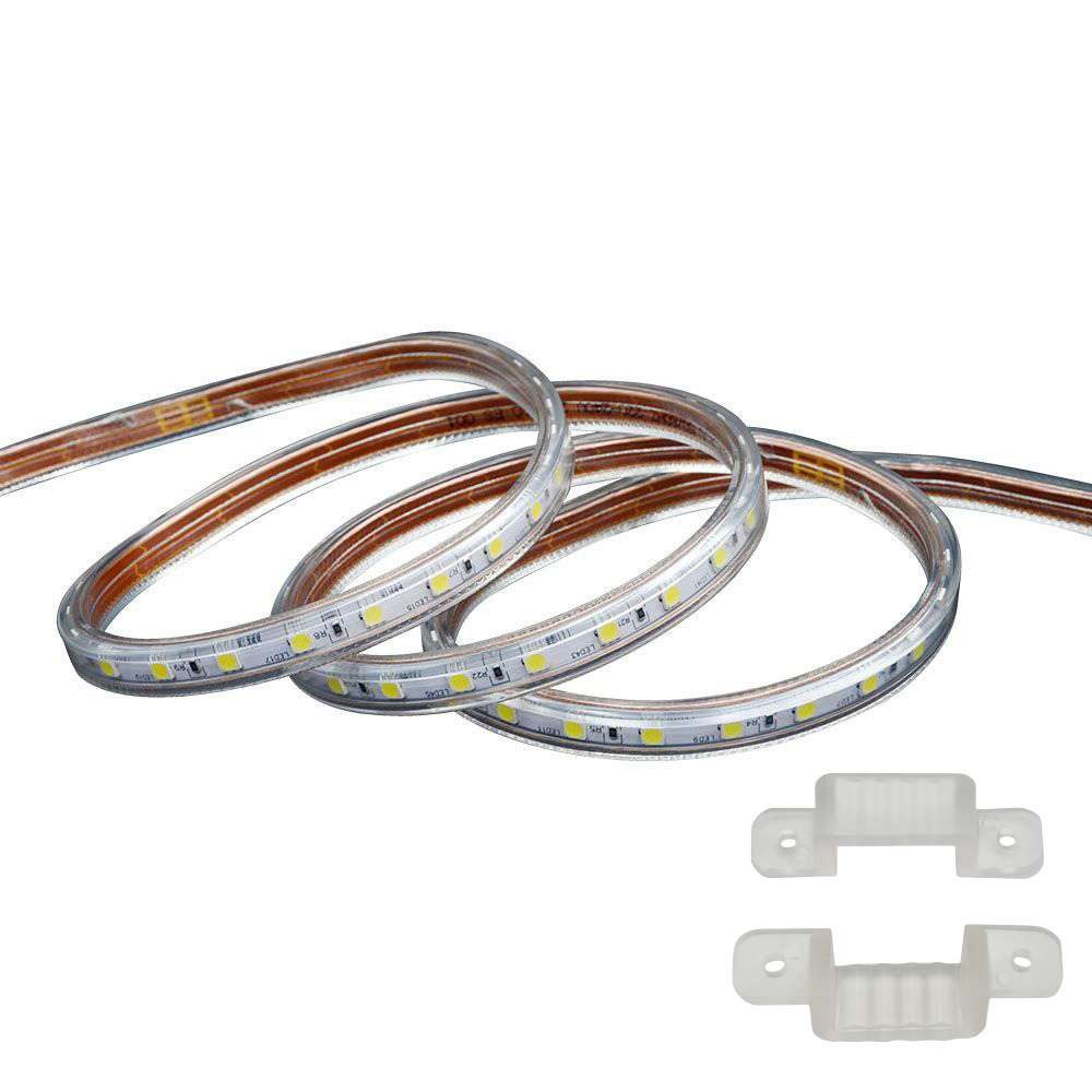 Aigostar LED Stripe LED Strip Streifen Band für innen und Außen, 5 Meter LED Streifen in RGB für Außen und Innen 230v