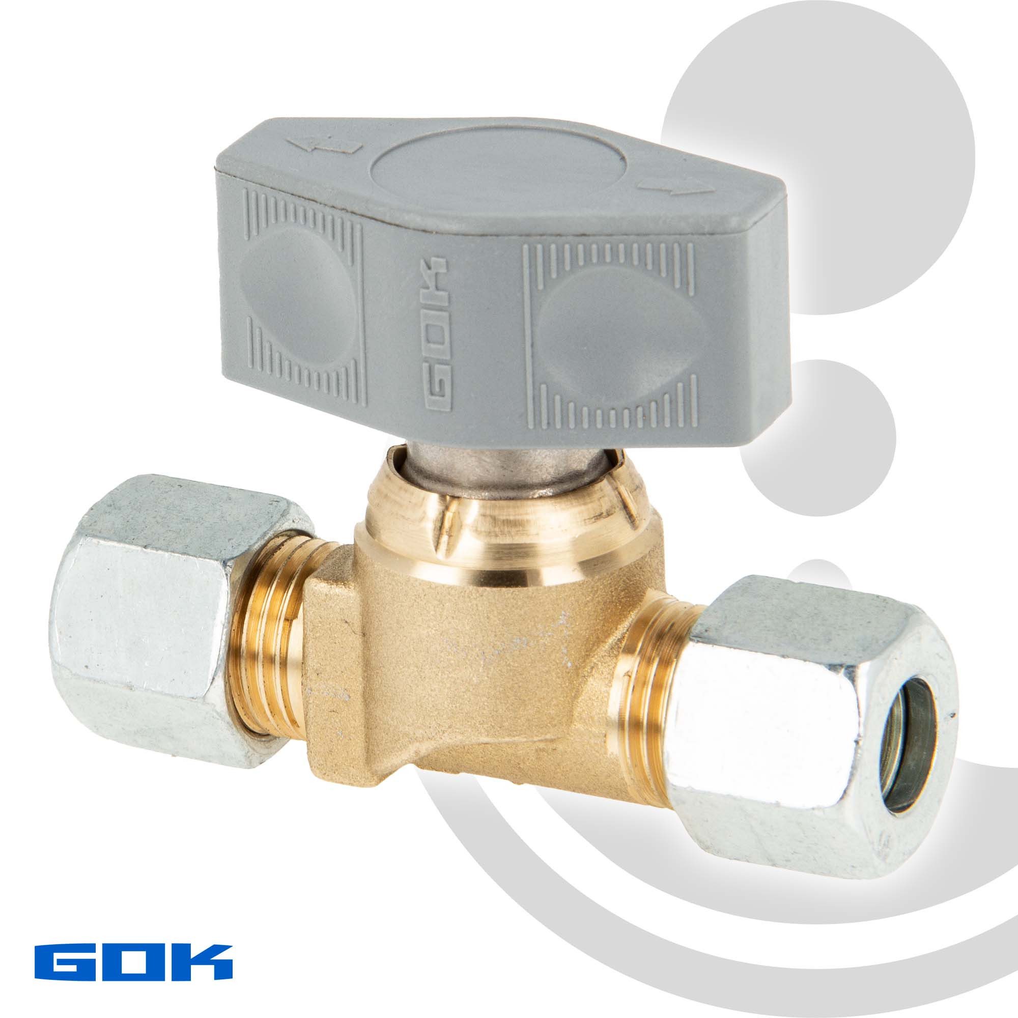 GOK Absperrventil Schnellschlussventil für Gas- und Ölleitung Ø 6-10 mm
