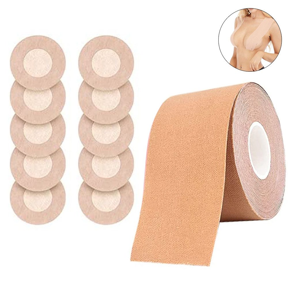 Lubgitsr Klebe-BH Klebe BH Push Up Große Brust BH Rückenfrei Boob Tape Damen BH Klebend (1-tlg)