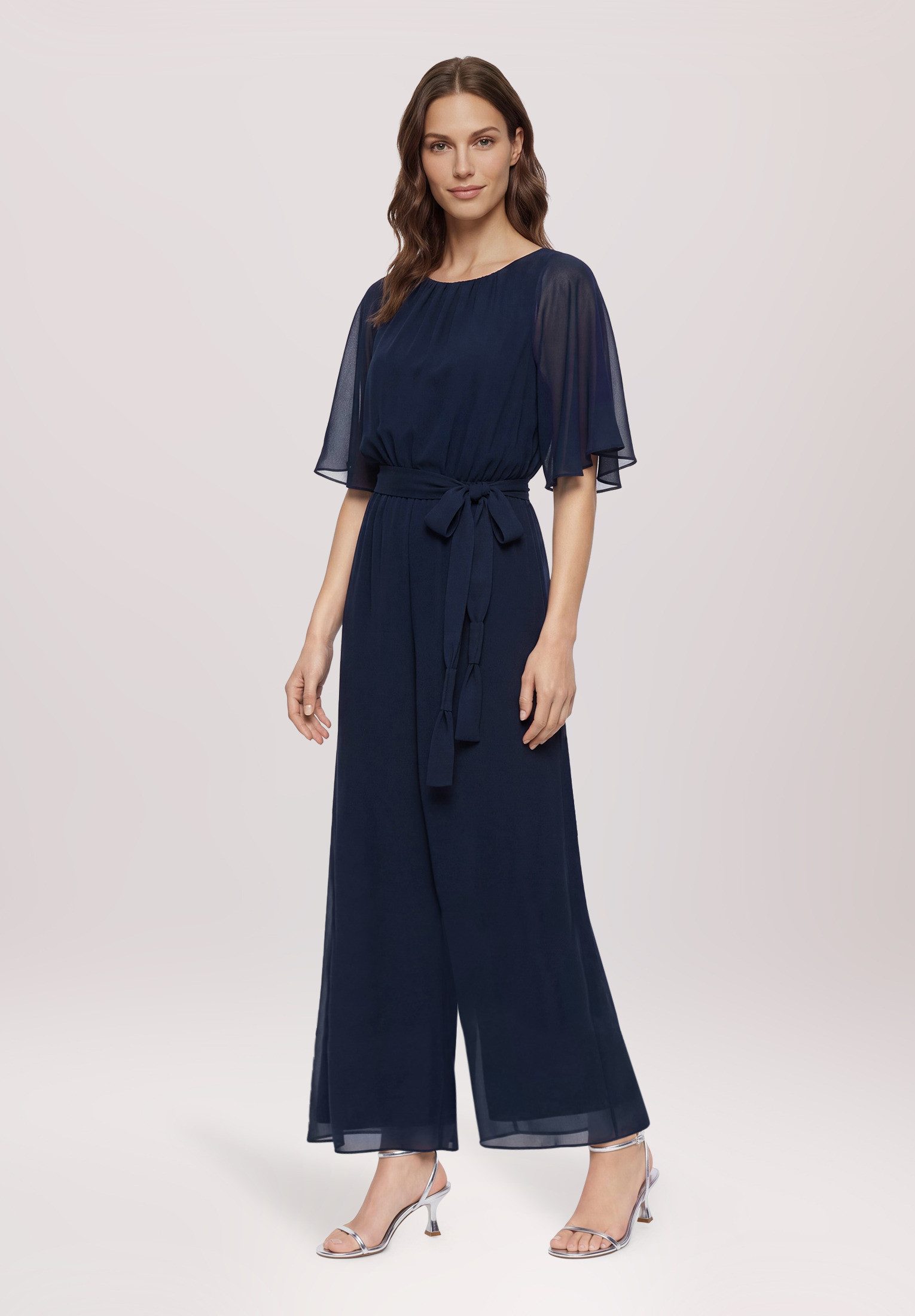 Vera Mont Overall Damen mit Bindegürtel (1-tlg) Design