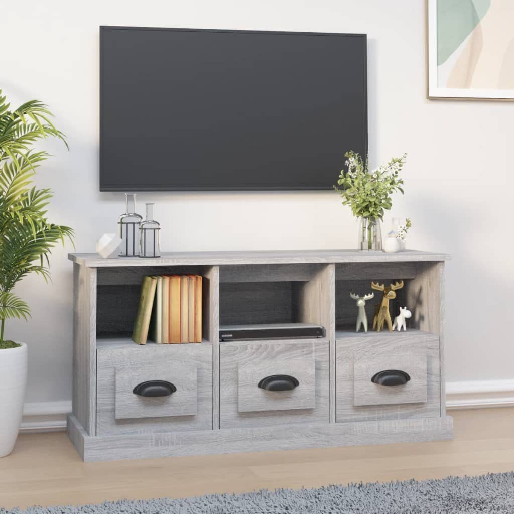 Holzwerkstoff furnicato TV-Schrank Sonoma 100x35x50 cm Grau
