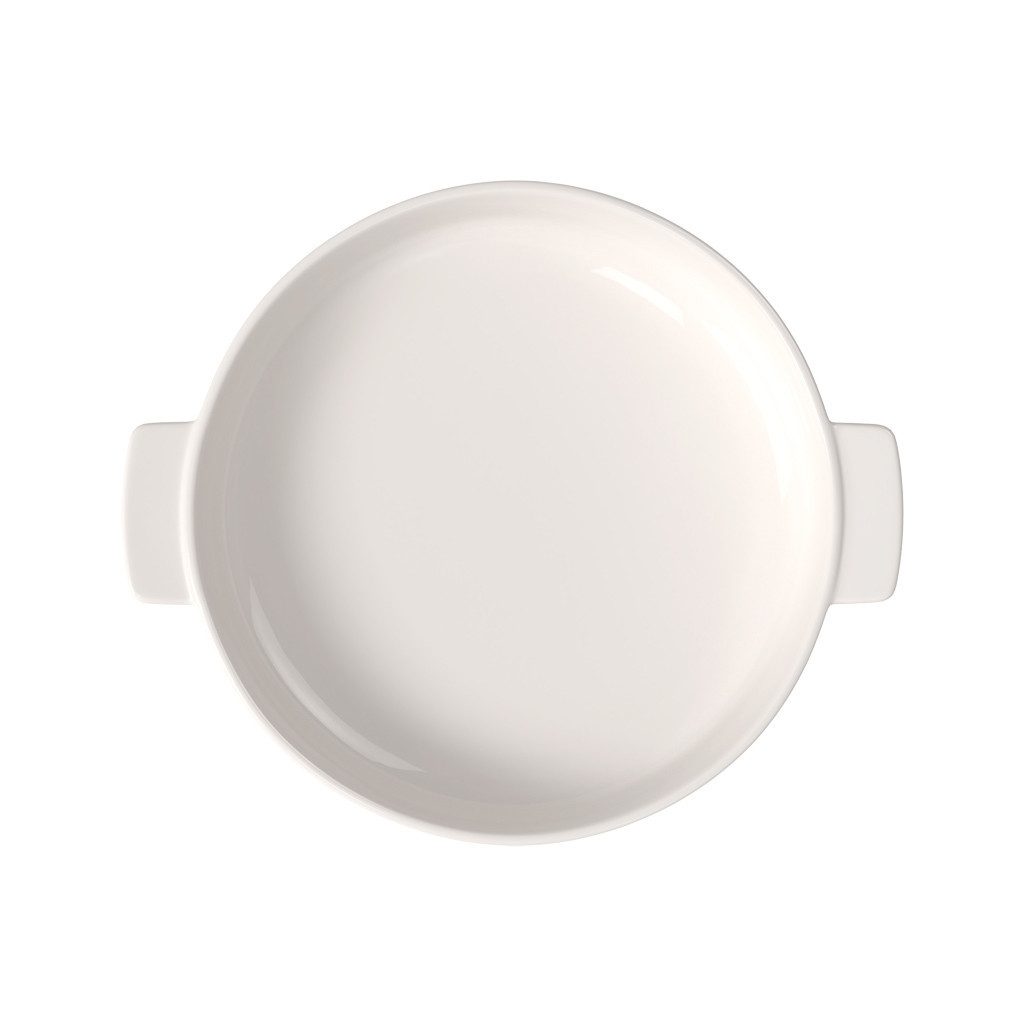Villeroy & Boch Auflaufform Clever Cooking runde Backform 28 cm, Porzellan, (1-St), Premium Porcelain, ofen-, mikrow.- & spülm.fest, Made in Germany