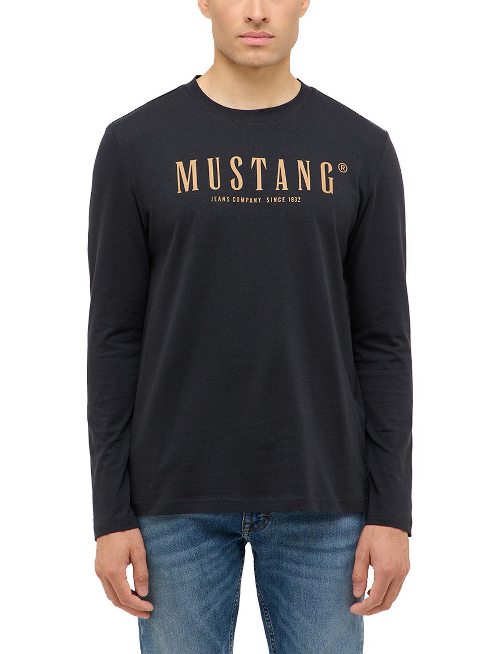 MUSTANG Langarmshirt Herren Style Asheville günstig online kaufen