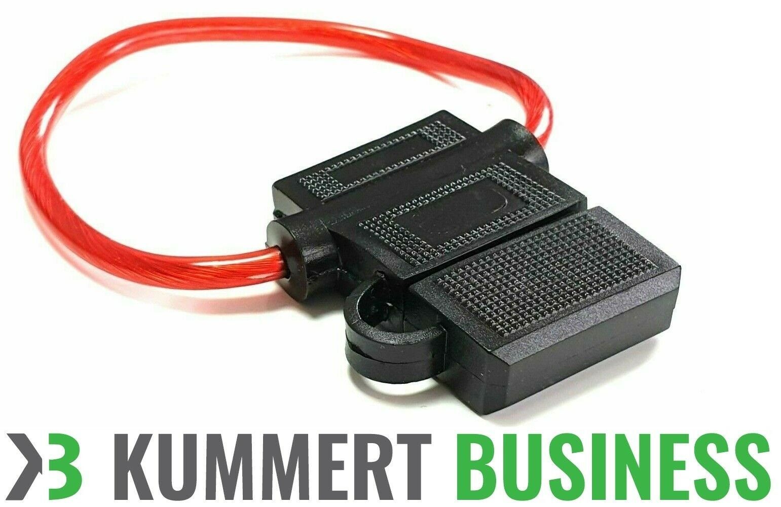 Kummert Business Flachstecksicherungshalter KFZ Sicherungshalter  Flachsicherungen ATC ATO Sicherung HiFi PKW, 40,00 A, für Hifi PKW KFZ  Haushalt