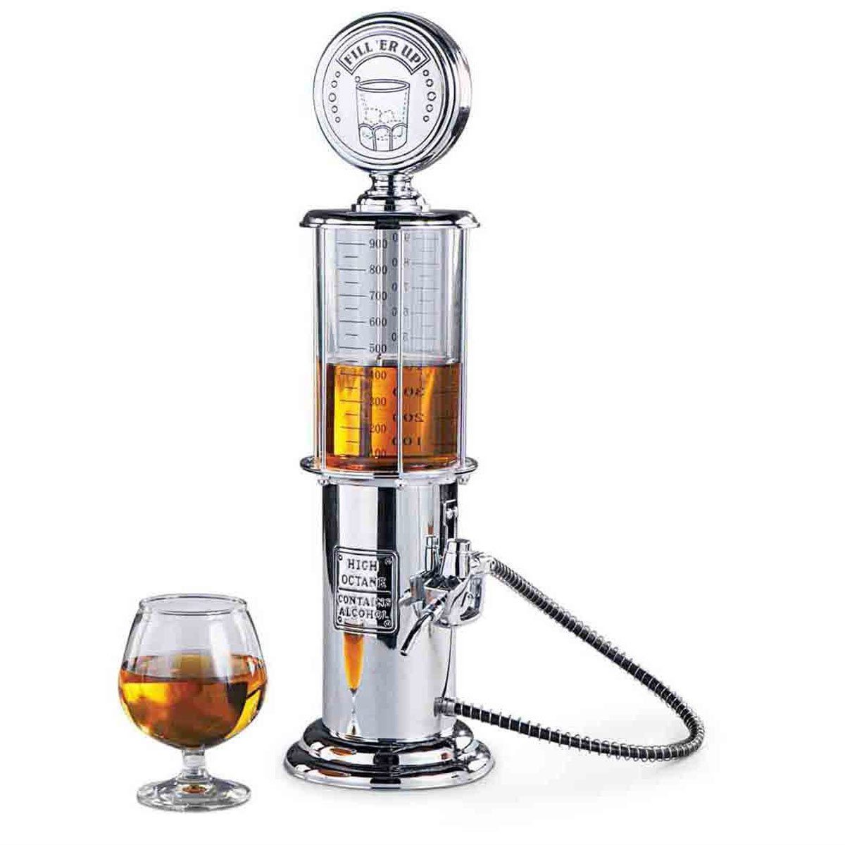 Goods+Gadgets Getränkespender GOODS+GADGETS Retro Getränkespender - 1000ml Biertower mit Zapfhahn, Bar-Butler Bierspender Zapfanlage