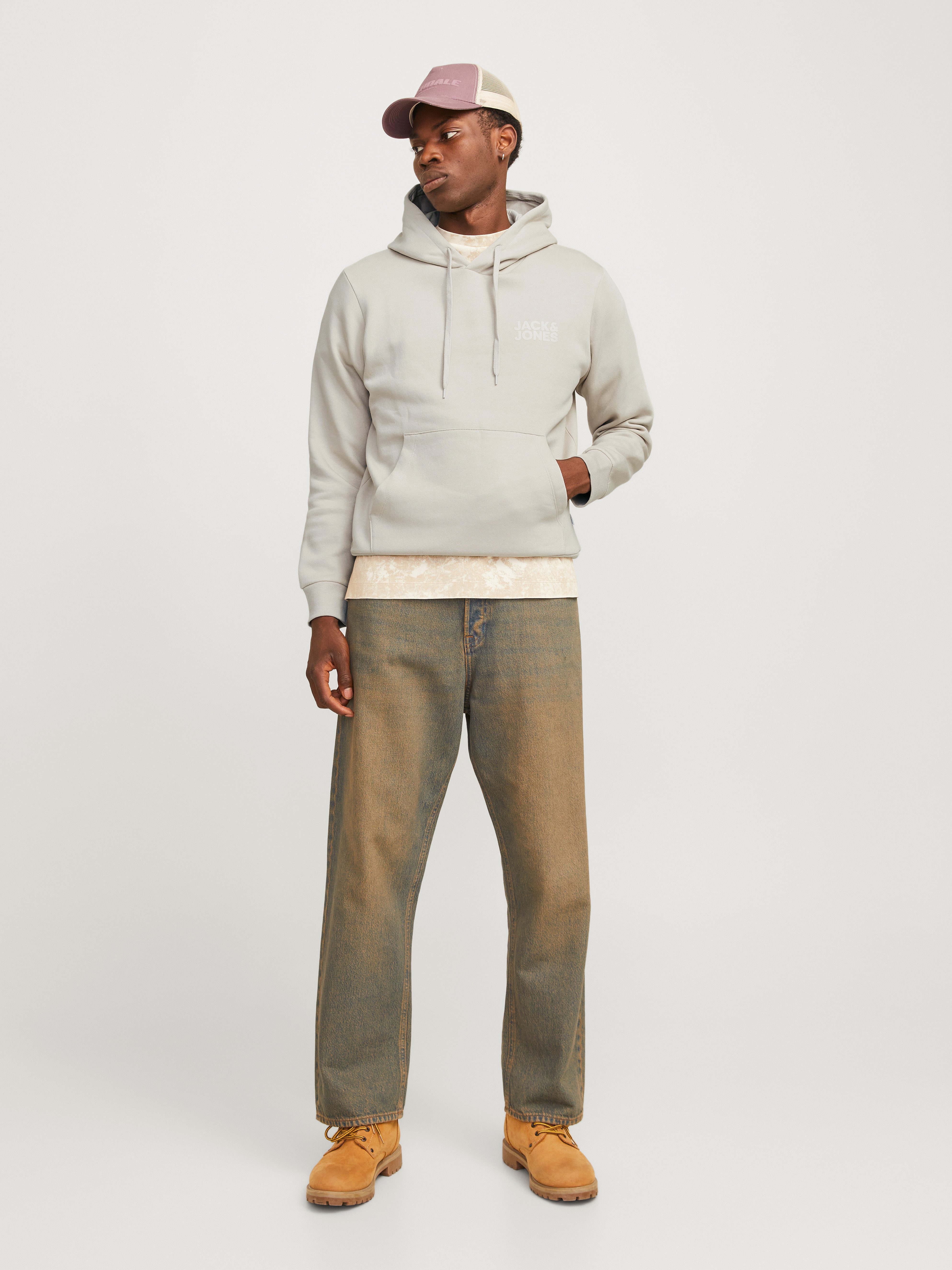 Jack & Jones Kapuzensweatshirt JJECORP LOGO SWEAT HOOD NOOS Baumwollmischung, regular fit