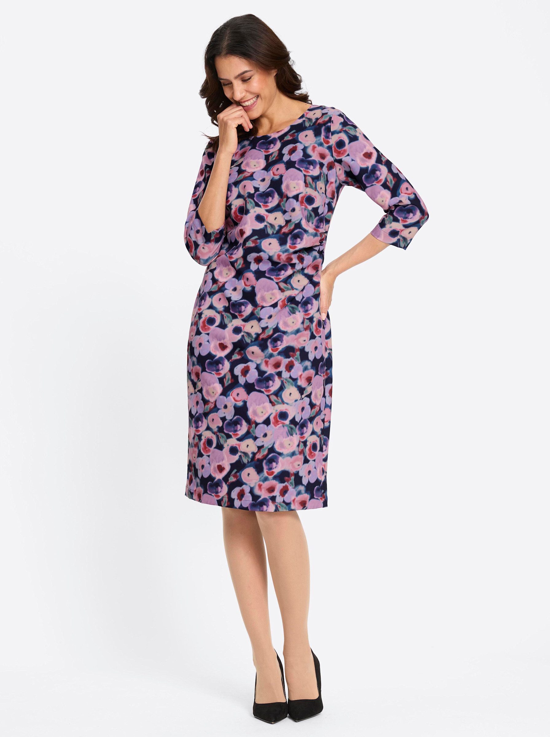 Witt Etuikleid Druck-Kleid 3/4-Arm