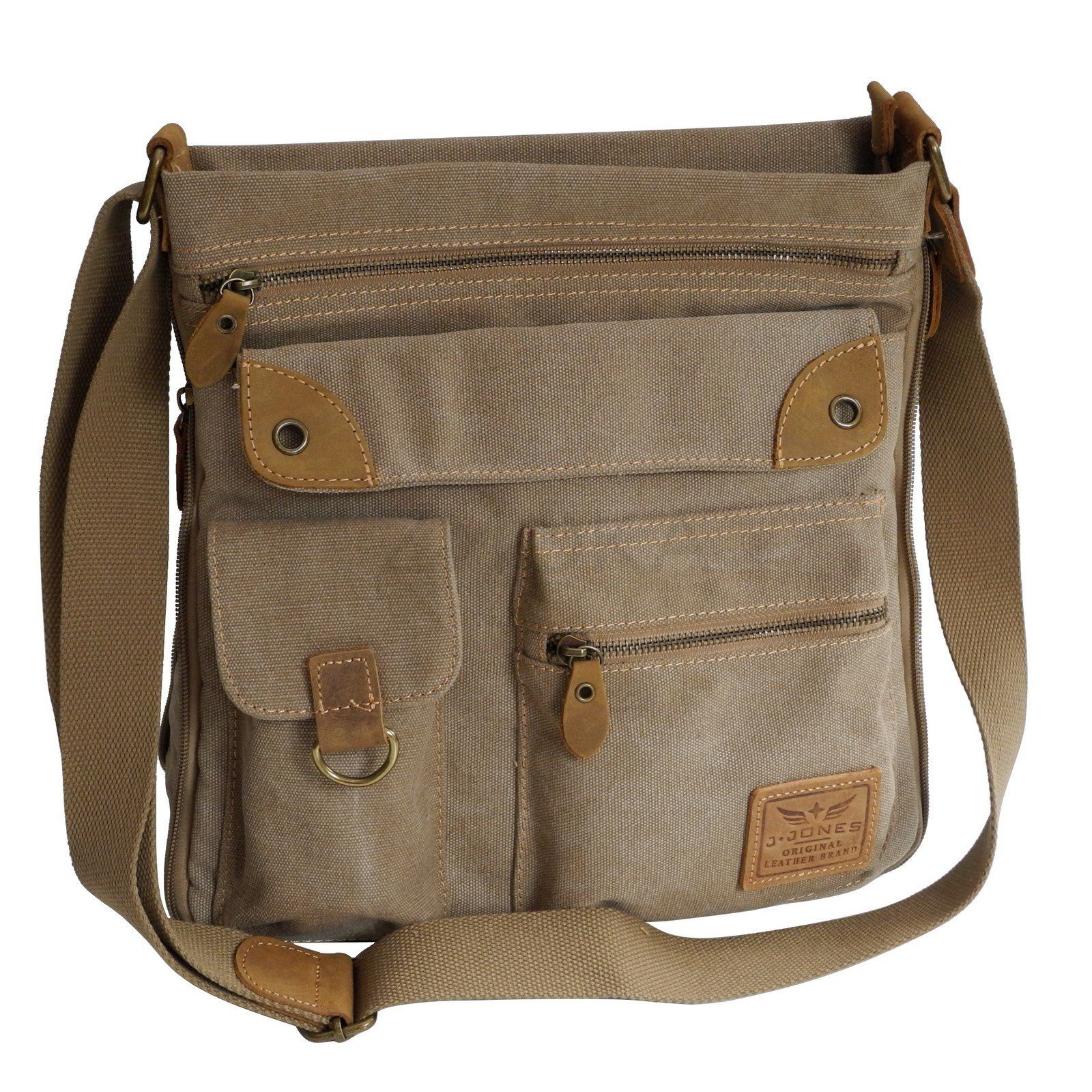 Handtasche J.JONES - Canvas Damen Handtasche Stofftasche Umhängetasche Shopper