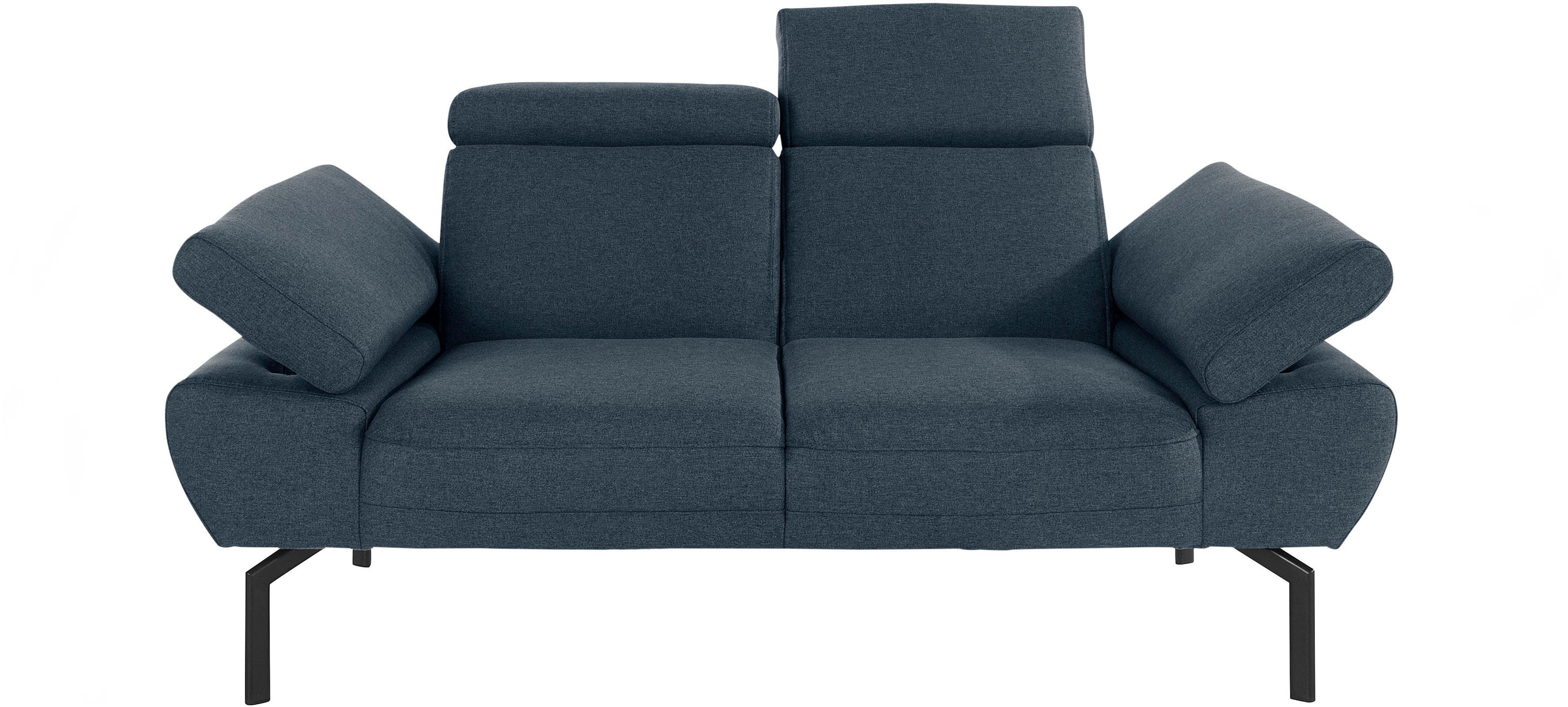 2-Sitzer Lederoptik wahlweise Luxus, Trapino of Rückenverstellung, Style Places Luxus-Microfaser mit in