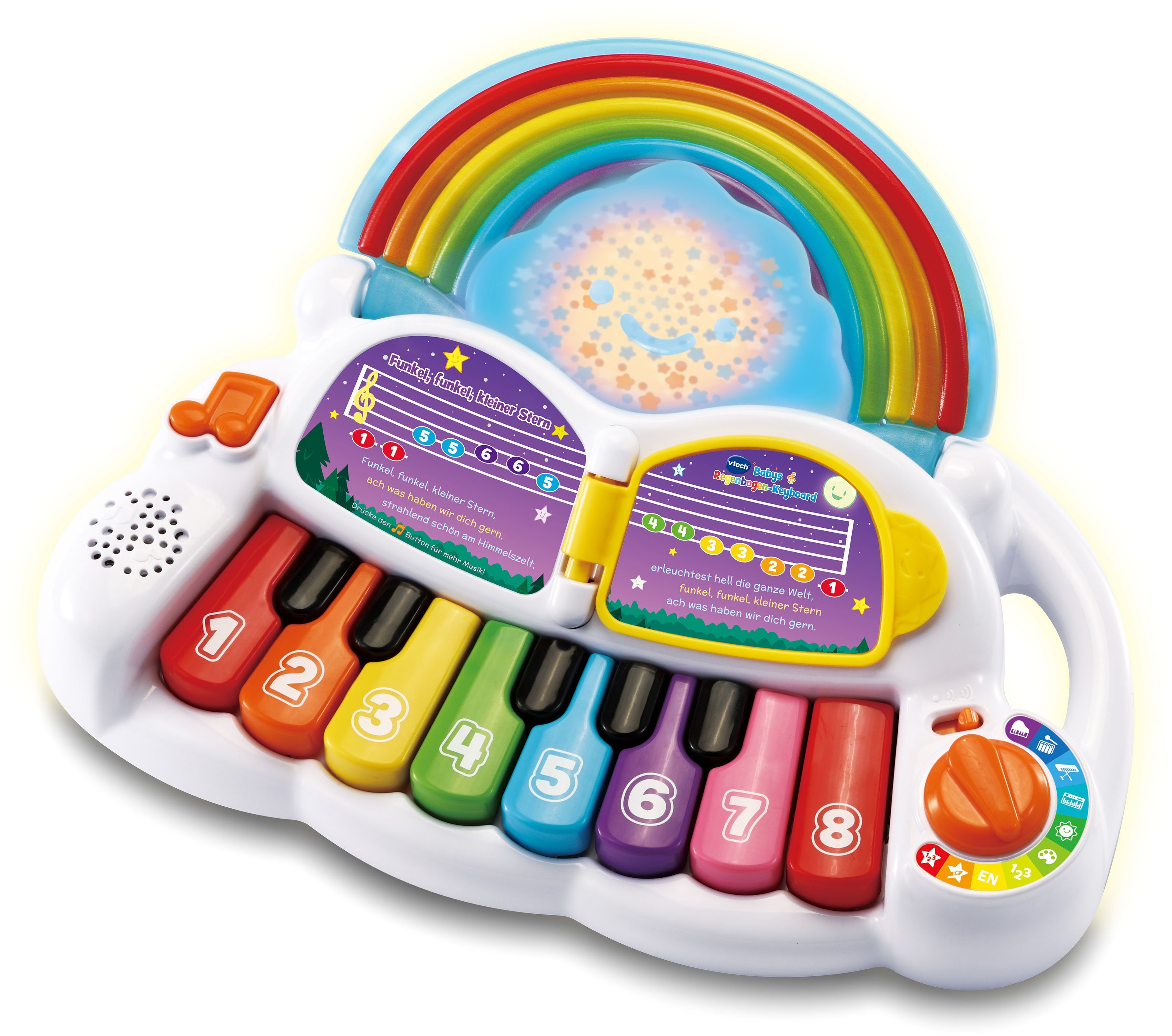 Vtech® Spielzeug-Musikinstrument VTechBaby, Babys Regenbogen-Keyboard