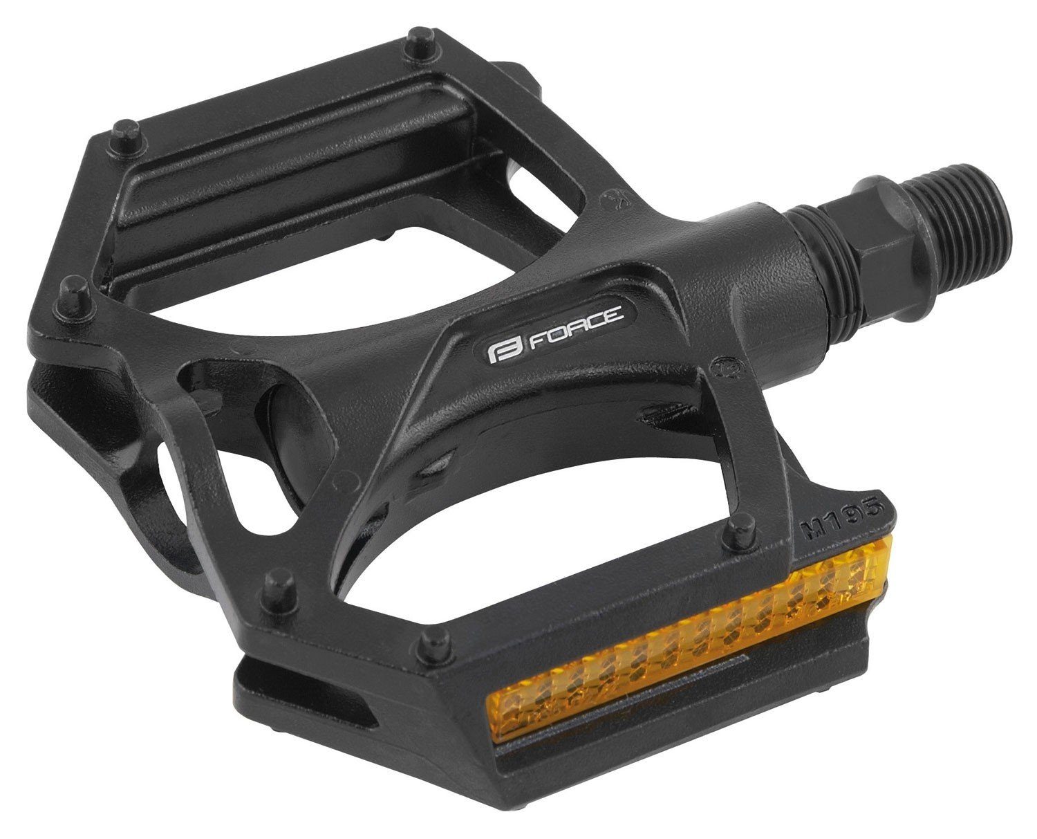 FORCE Fahrradpedale Force Alu Pedale BMX mit Pins und Kugelgelagert Achse aus Cr-Mo