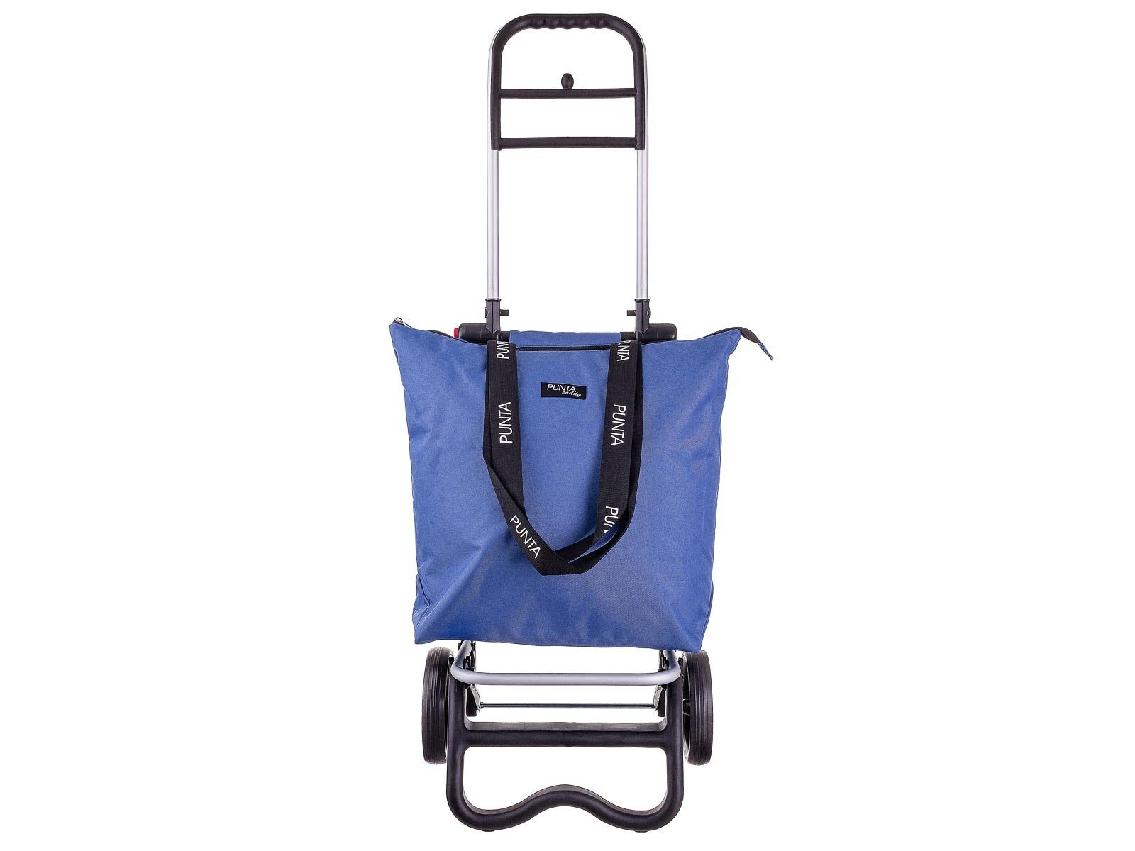fabrizio® Einkaufstrolley 10430 Alu-Shopper Punta caddy mit Kühlfach, 36 l, Kühlfach graublau