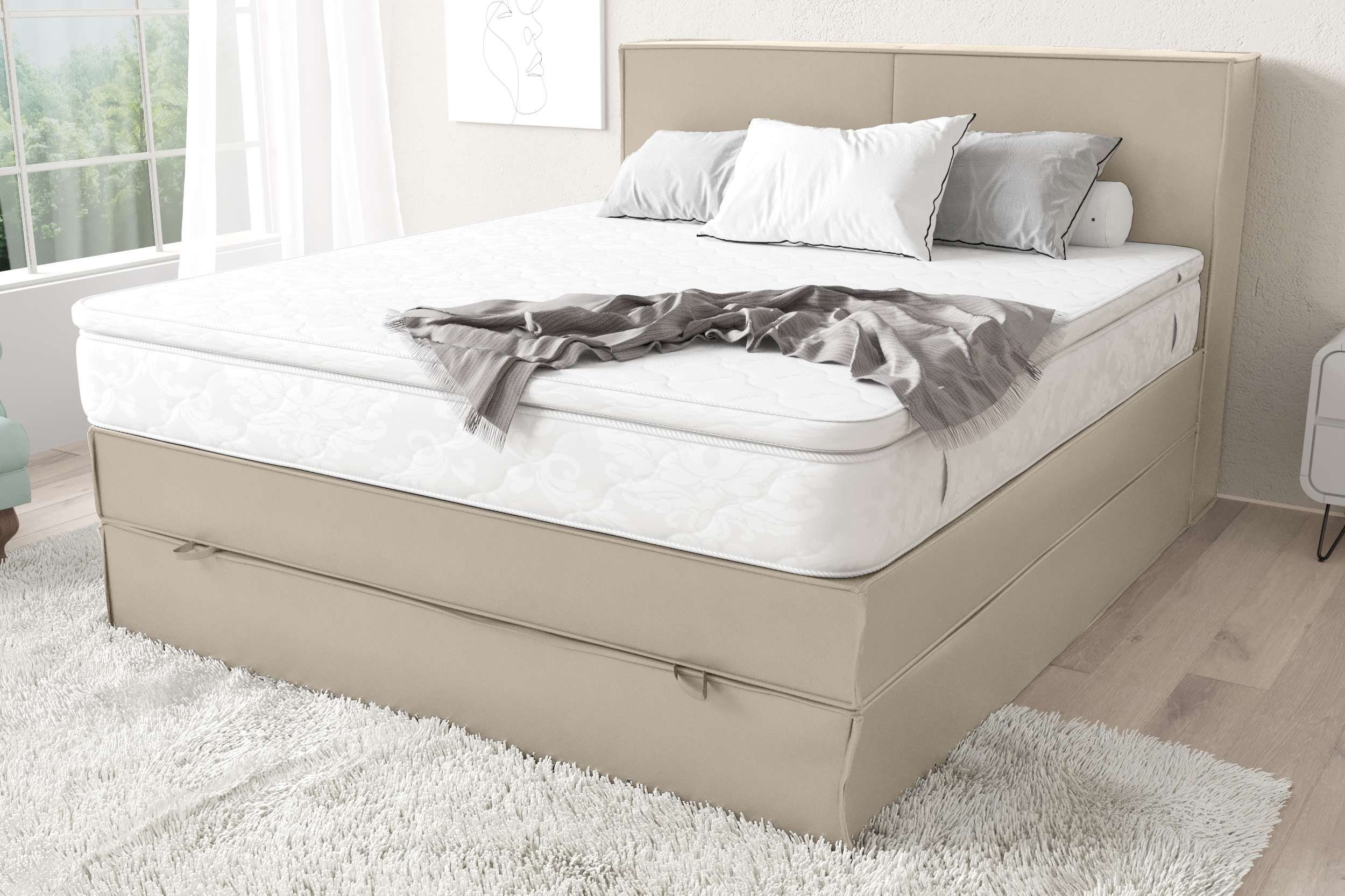 99rooms Boxspringbett Sidney (Schlafzimmerbett, Bett), gepolstert günstig online kaufen