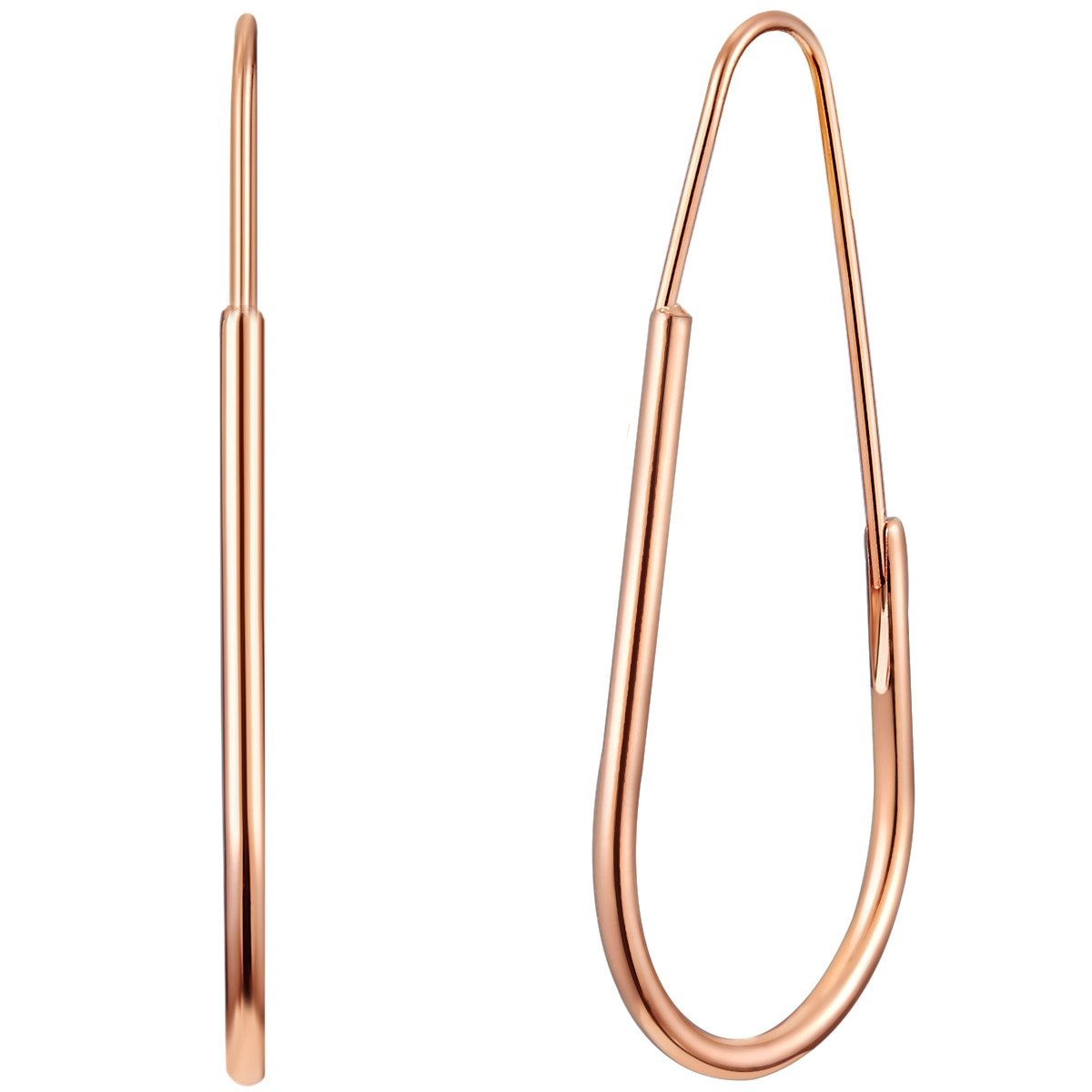 Yokoamii Paar Creolen Set: Y50 (2-tlg), Creolen roségold