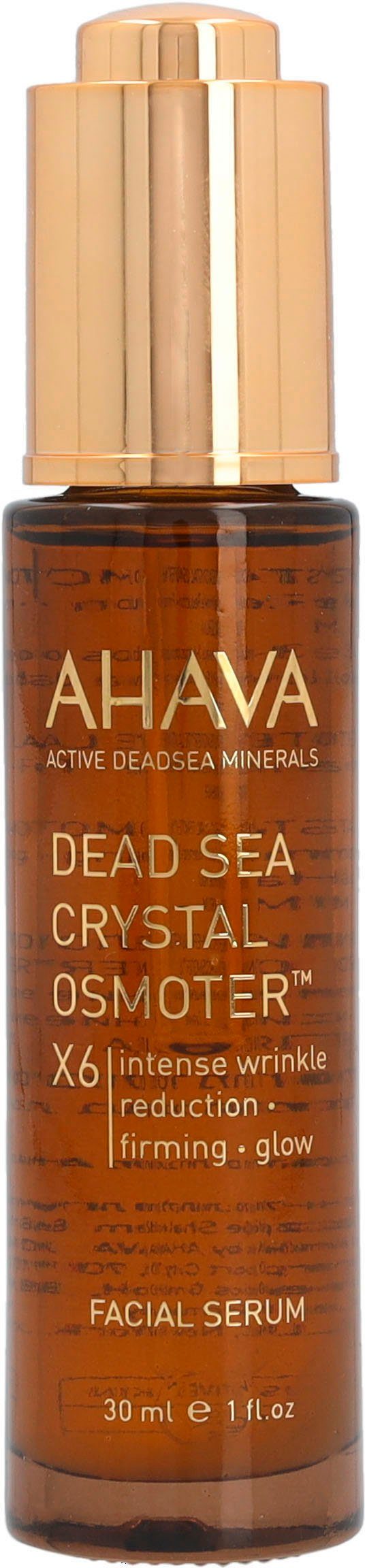 AHAVA Anti-Falten-Serum DSOC Dead Sea Crystal Osmoter X6, Anti-Aging-Pflege mit Extrakten aus dem Toten Meer, reduziert Falten.