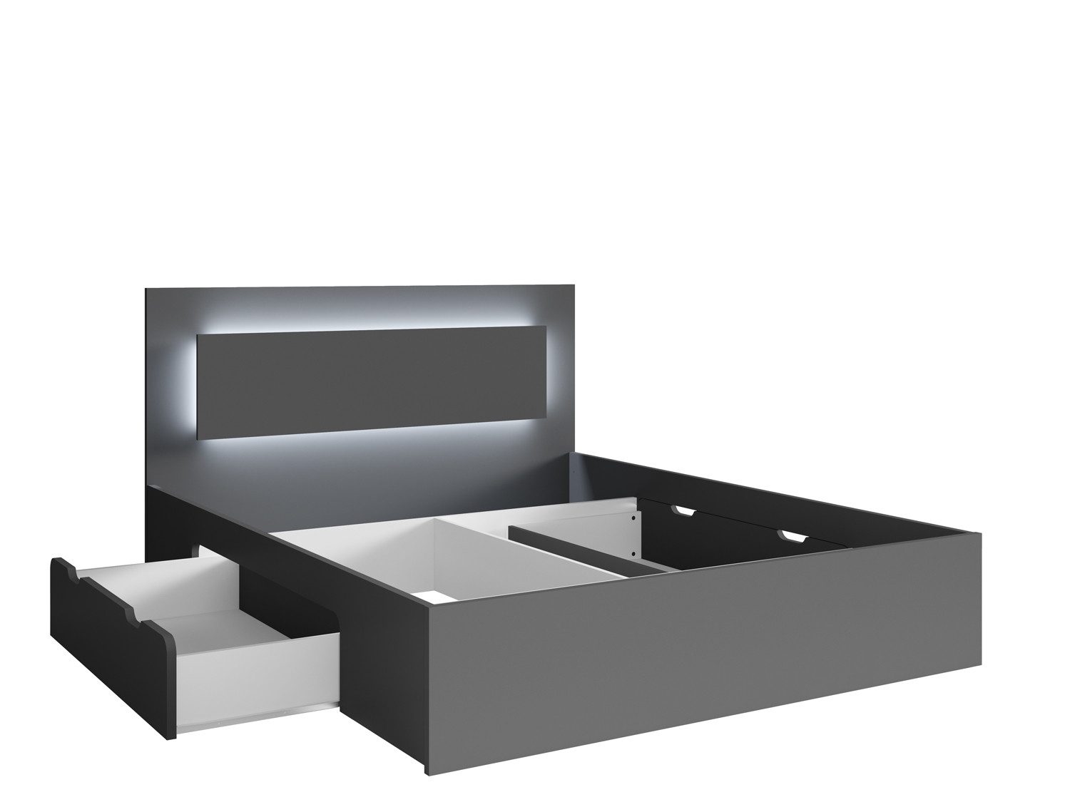 Lukas Möbel Komplettschlafzimmer Schlafzimmer Komplett Finyo in Farbe Graph günstig online kaufen