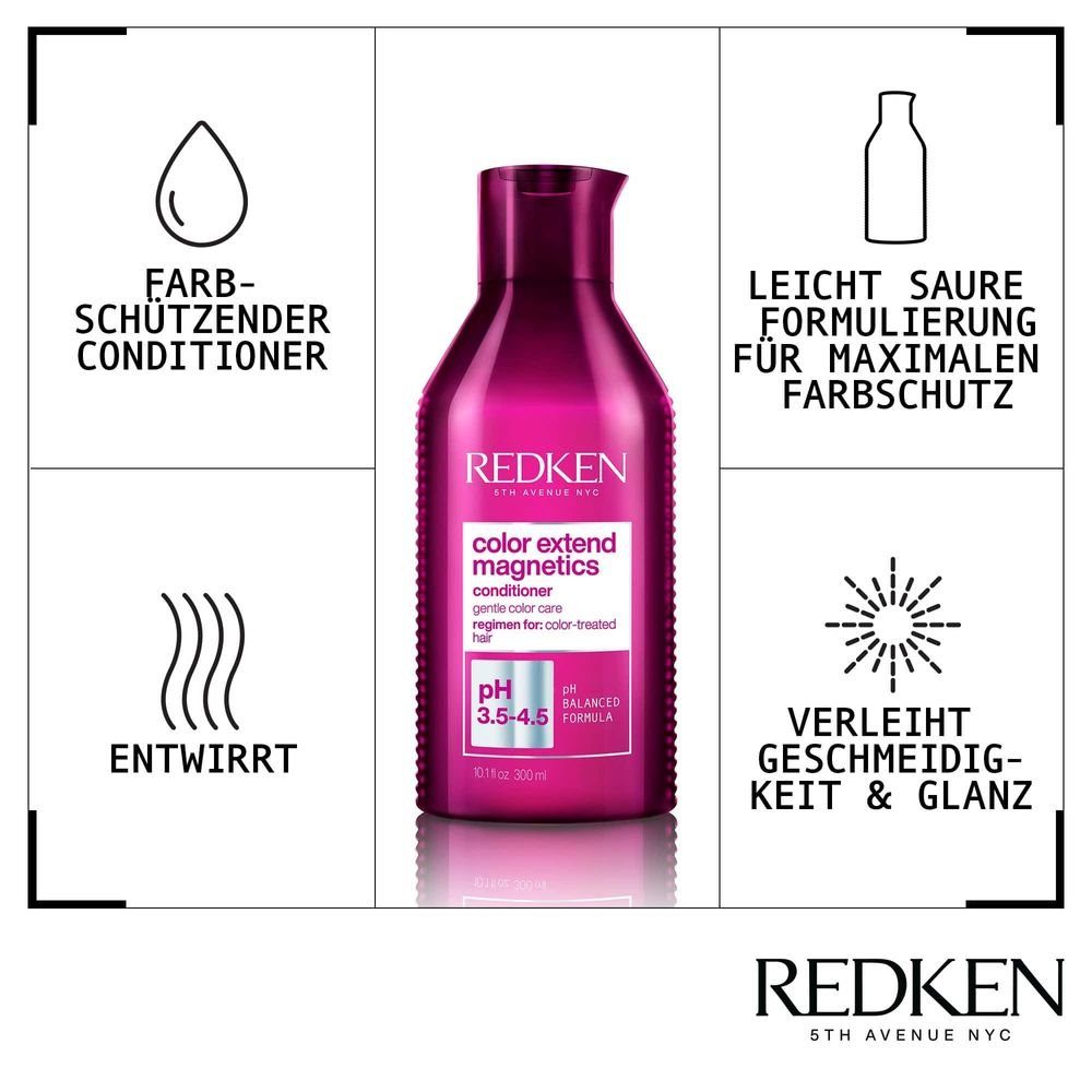 Haarpflege-Set + Conditioner ml Extend Set Redken Shampoo - Color 500 ml Magnetics 500