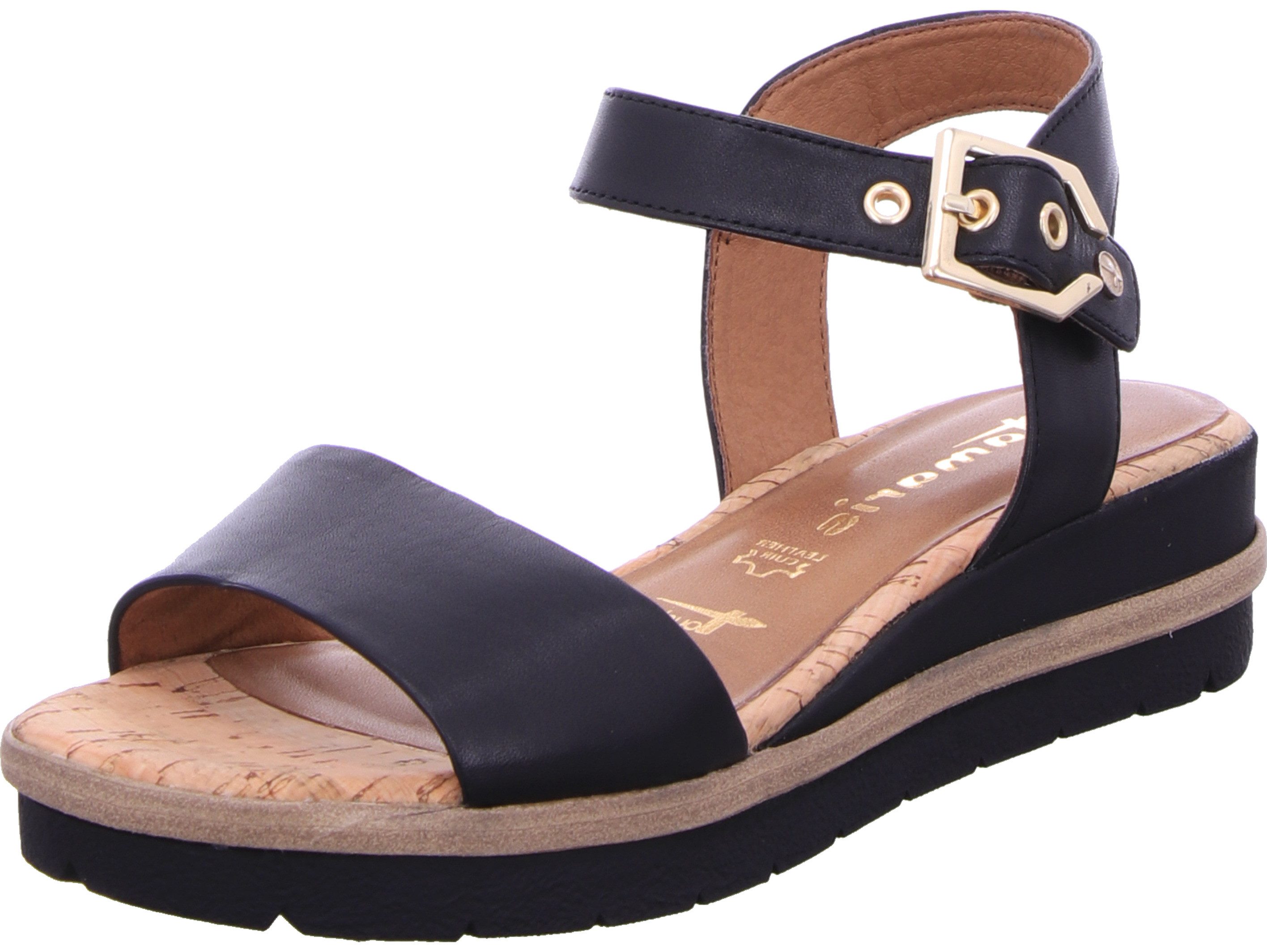 Tamaris Keilsandalette echtes Leder