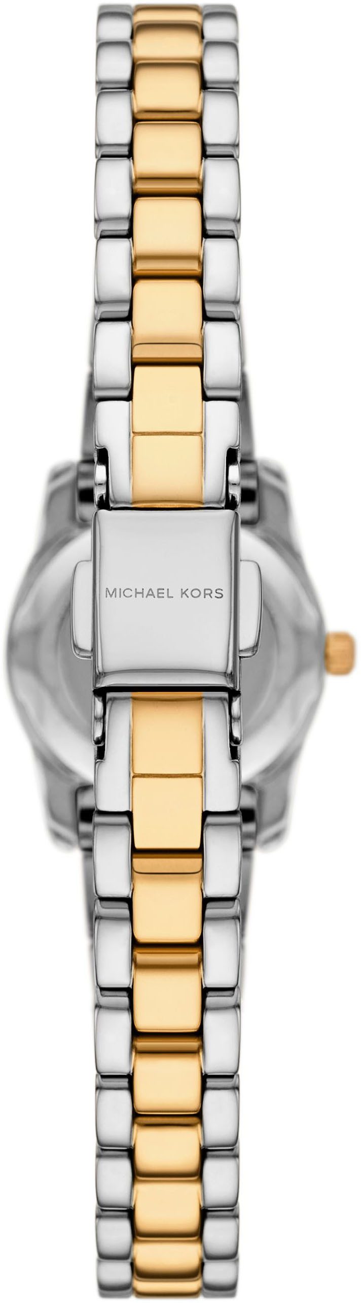 MICHAEL KORS Quarzuhr MICRO PETITE LEXINGTON MK4903, Armbanduhr, Damenuhr, Edelstahlarmband, analog, Glassteine